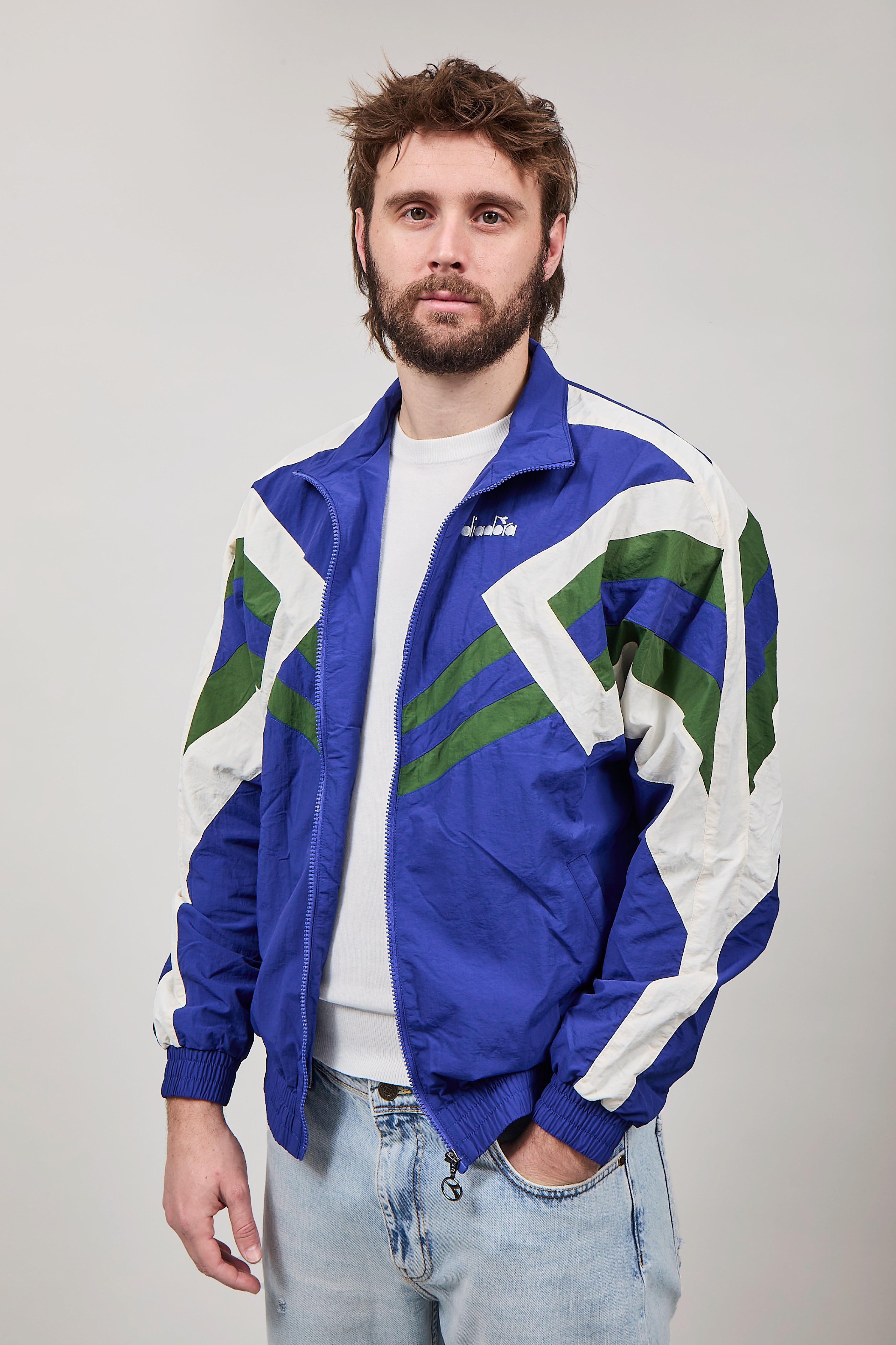 Track Jacket Diadora legacy Blu