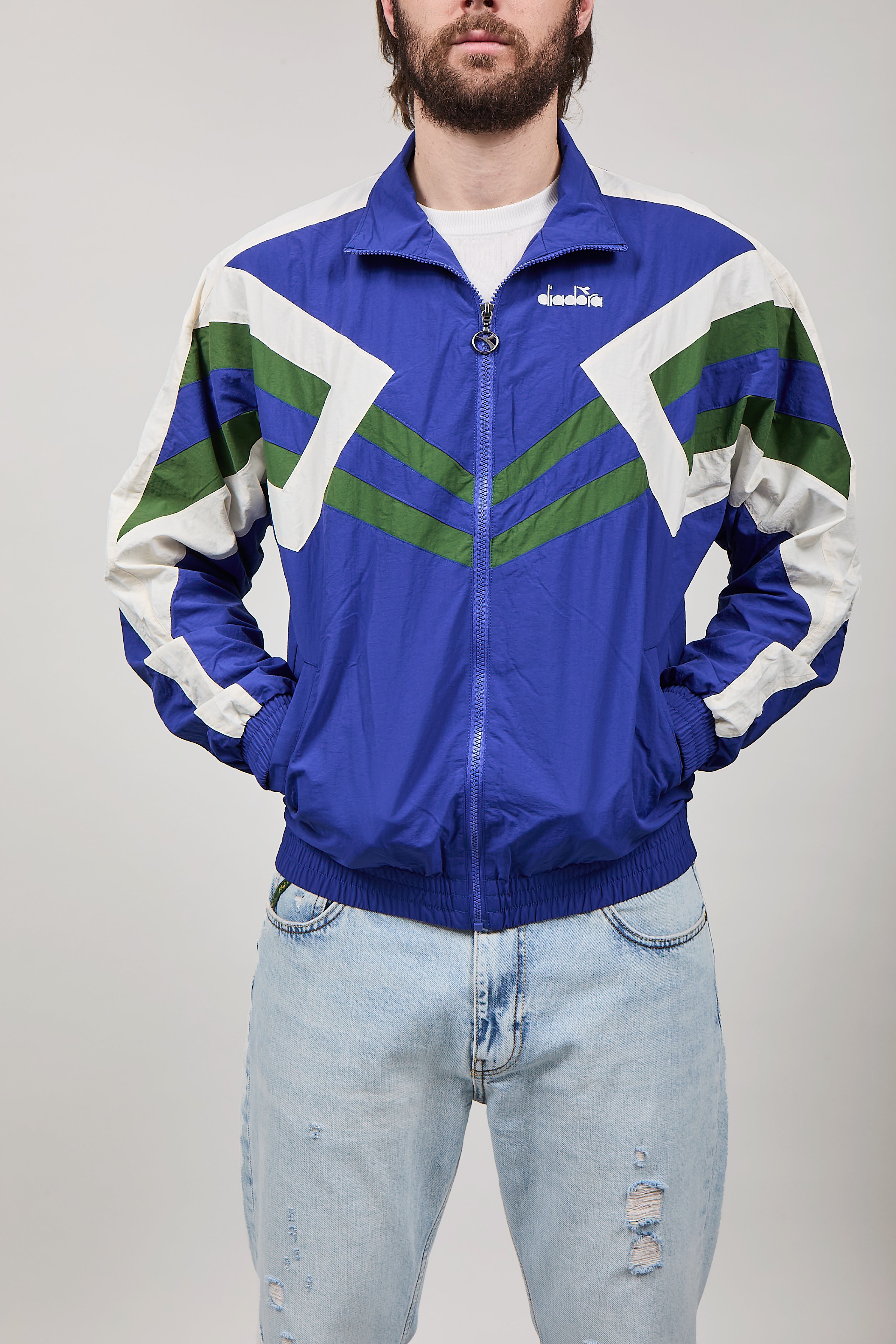 Track Jacket Diadora legacy Blu