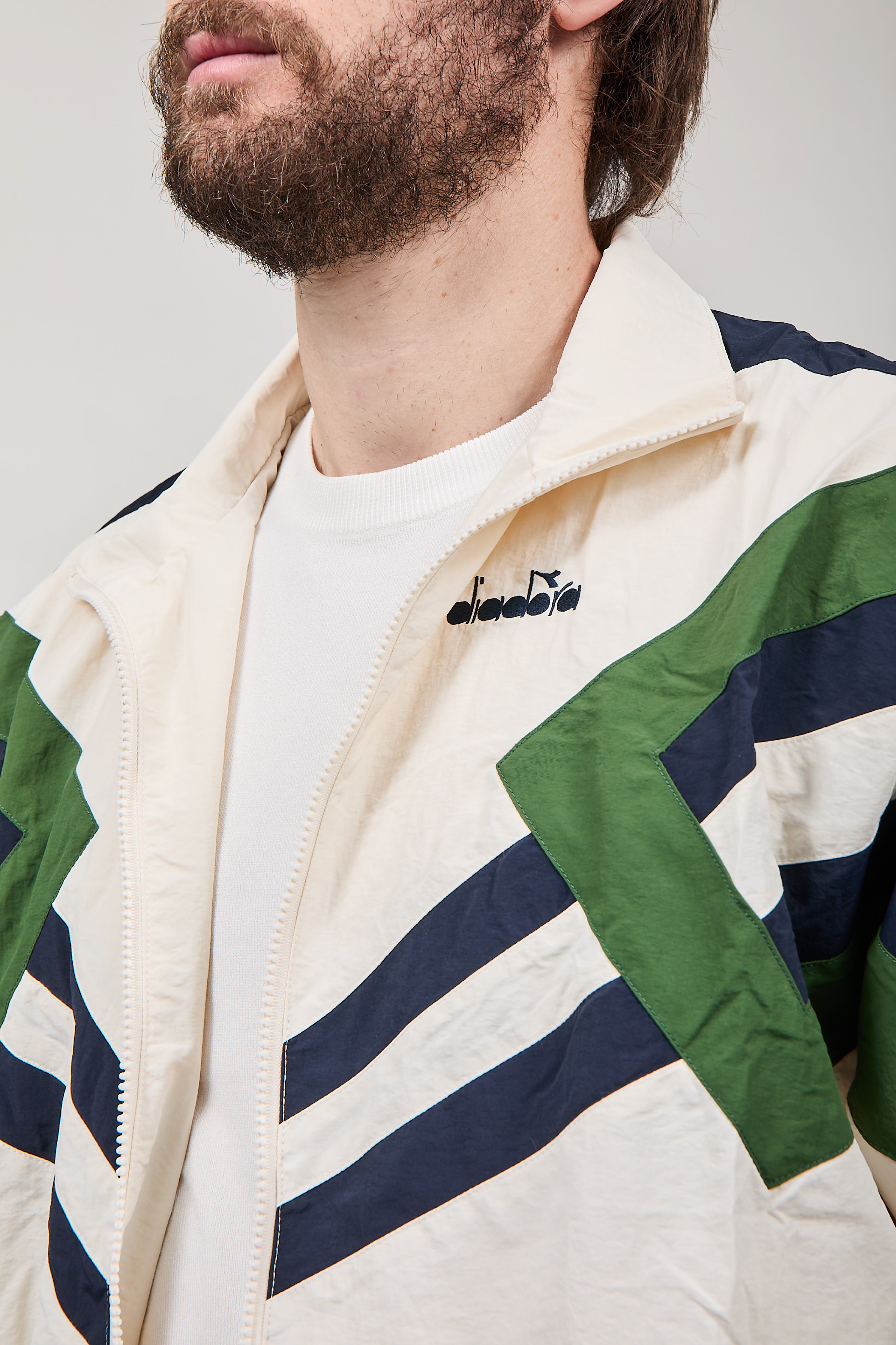 Track Jacket Diadora legacy Bianco