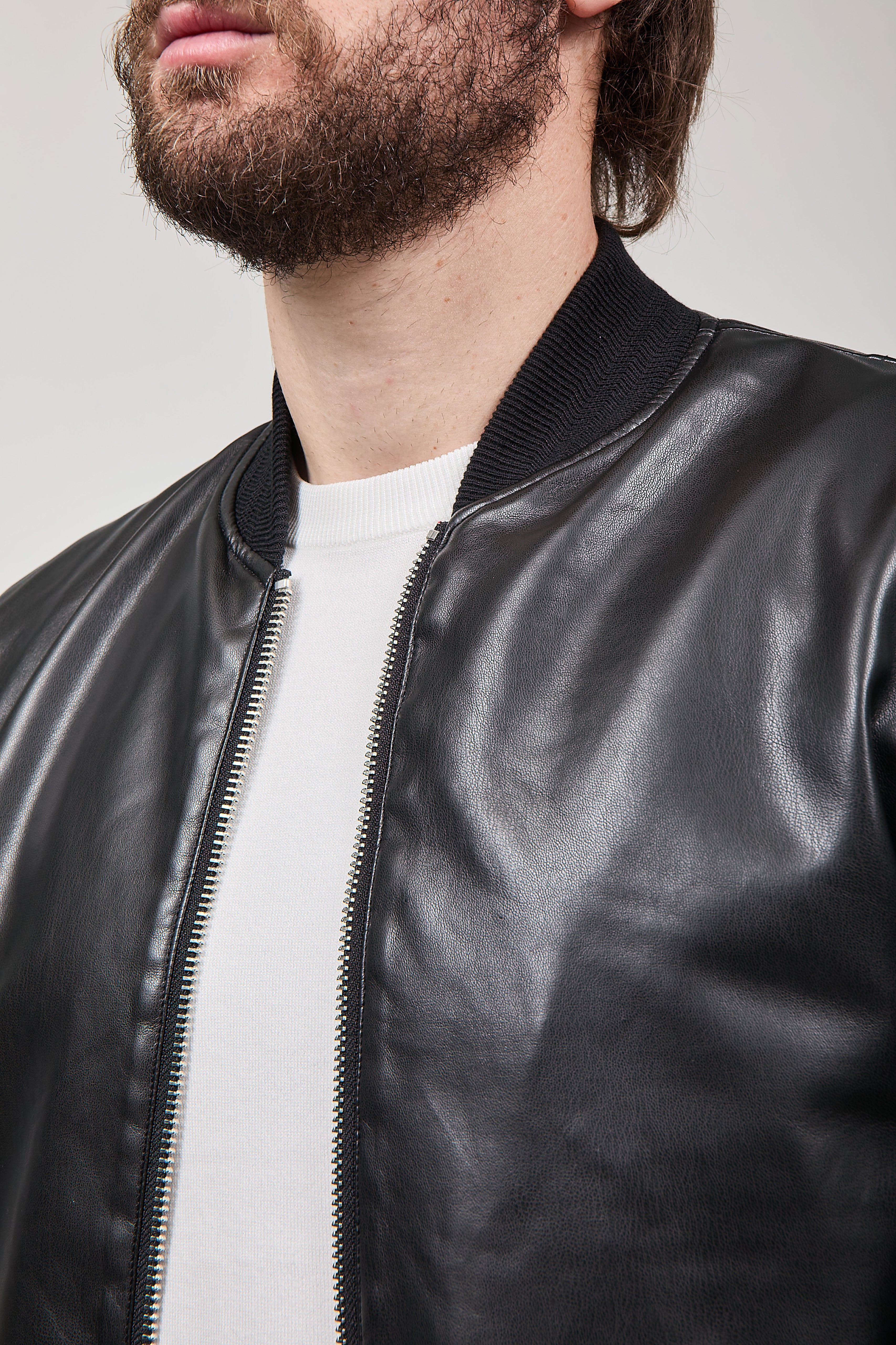 Bomber ecopelle Gianni Lupo 9371 Nero