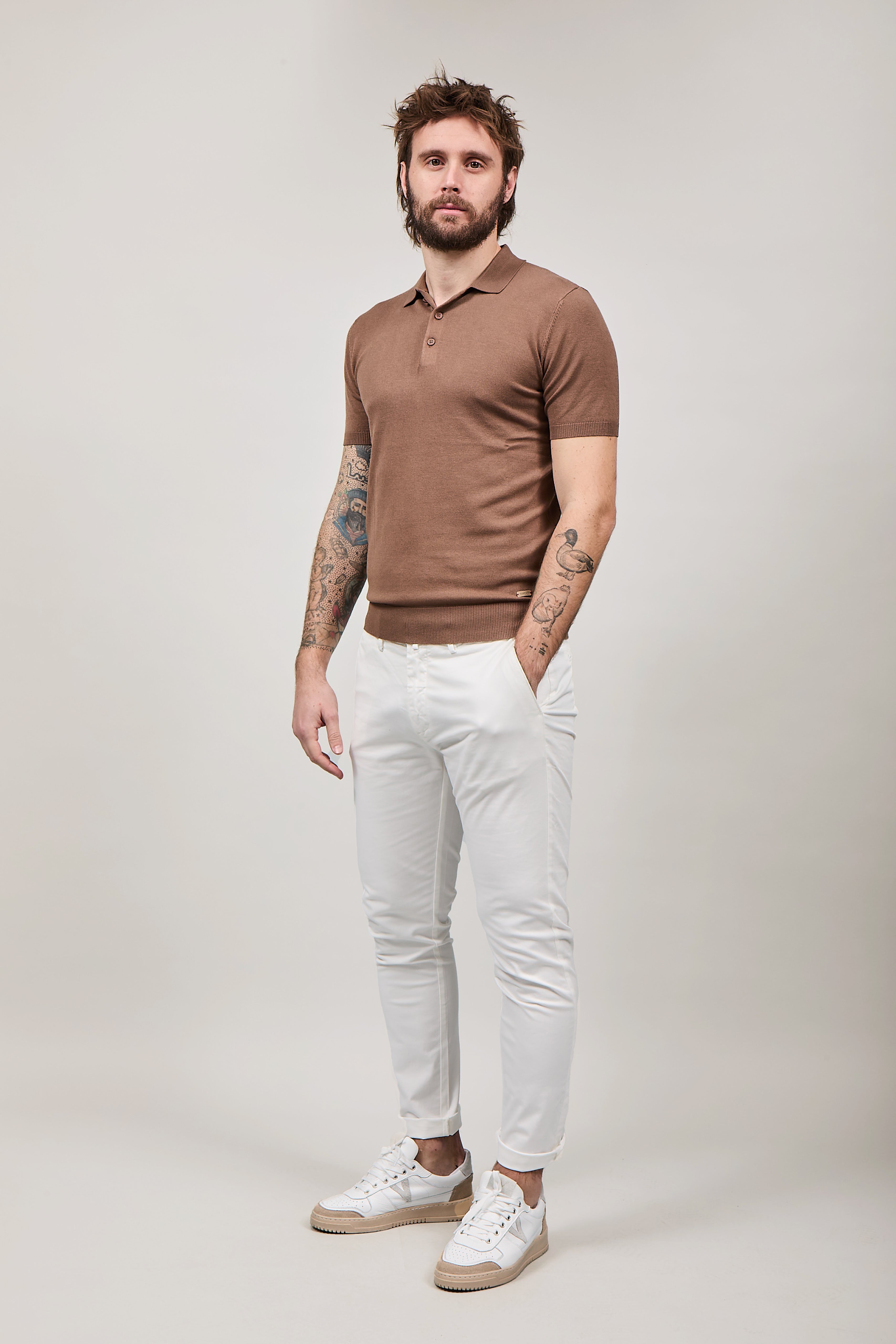 Pantalone Gianni Lupo Tahoma Bianco