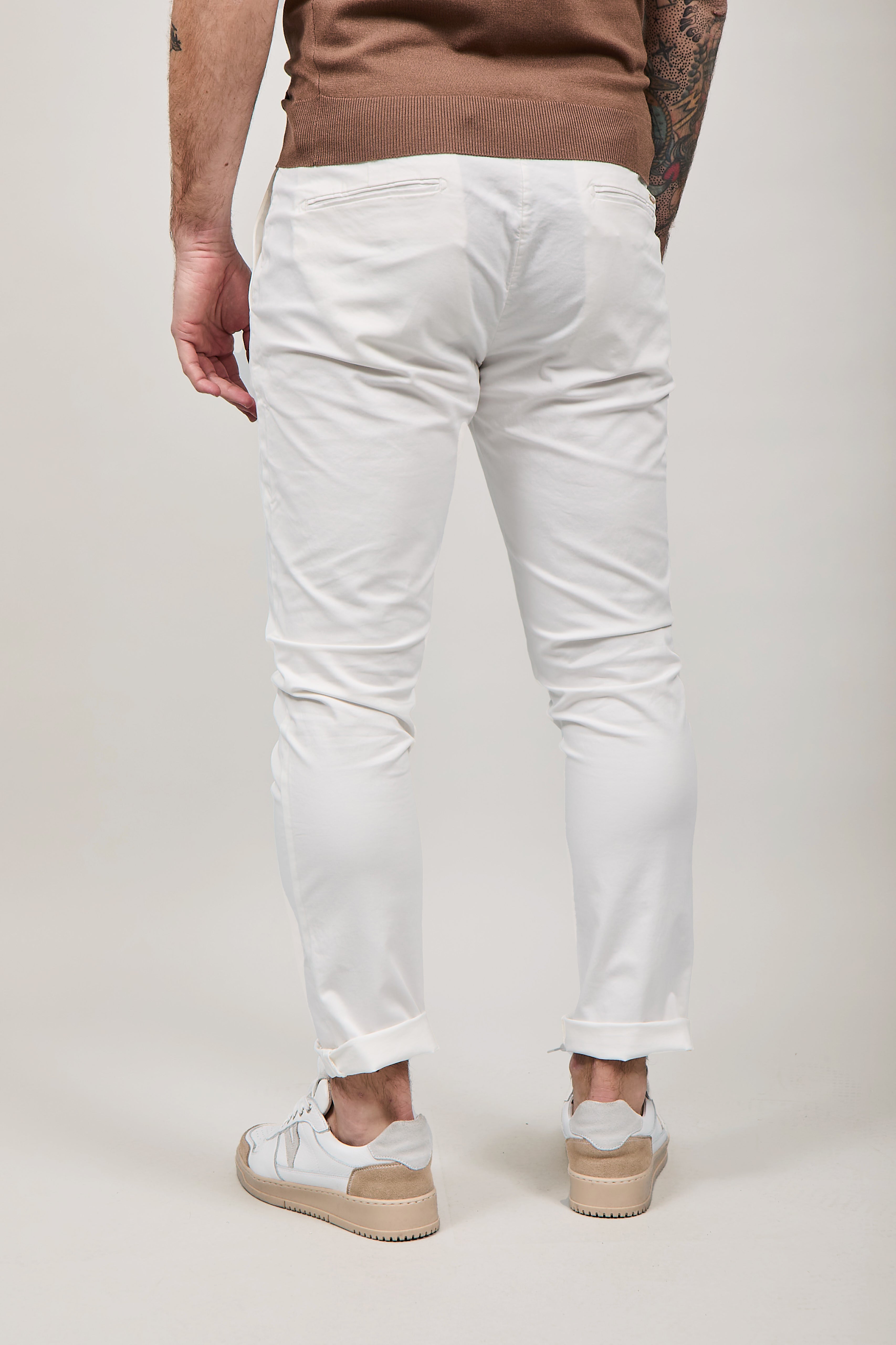 Pantalone Gianni Lupo Tahoma Bianco