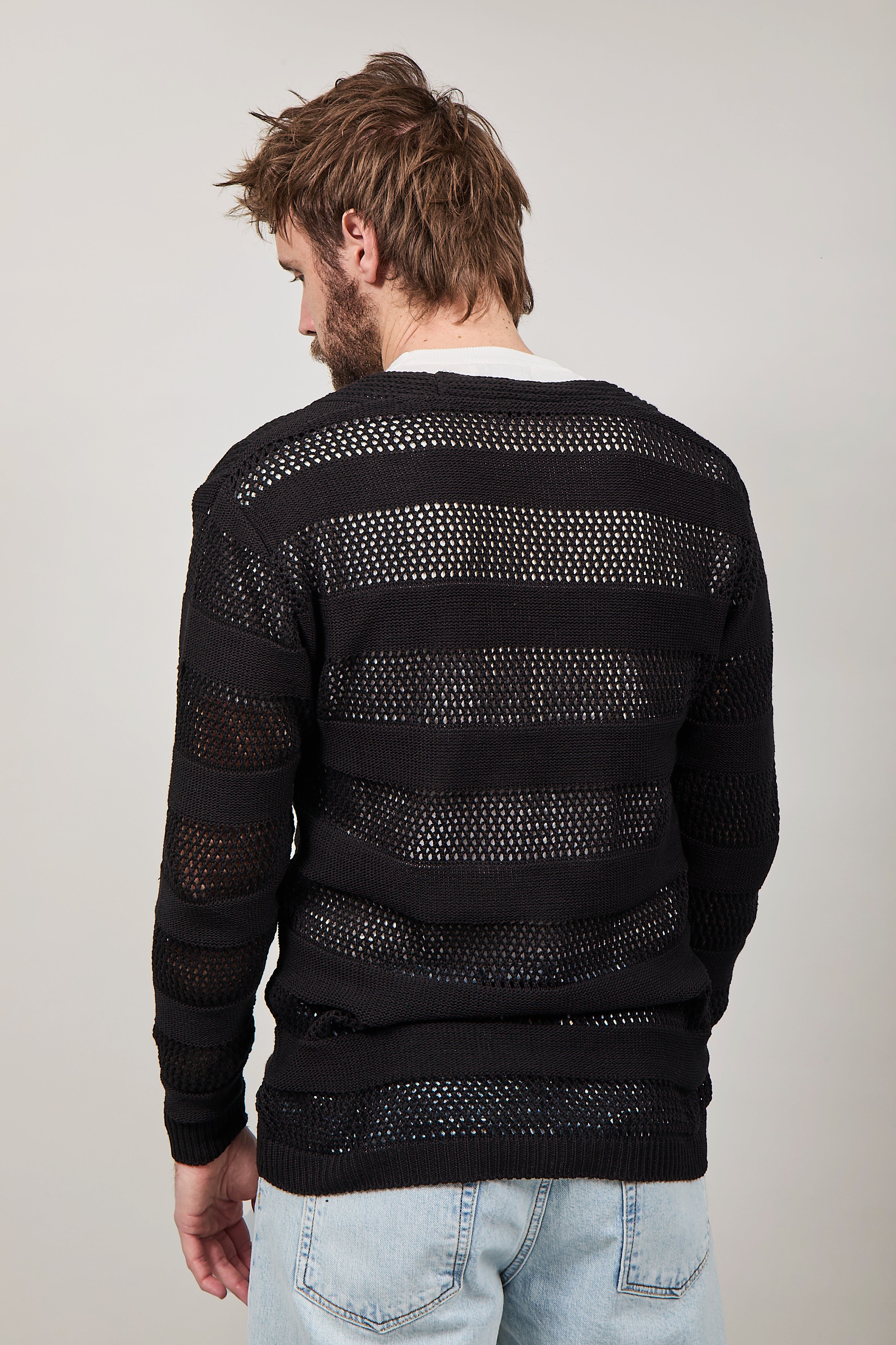 Cardigan Imperial Traforato Nero 024