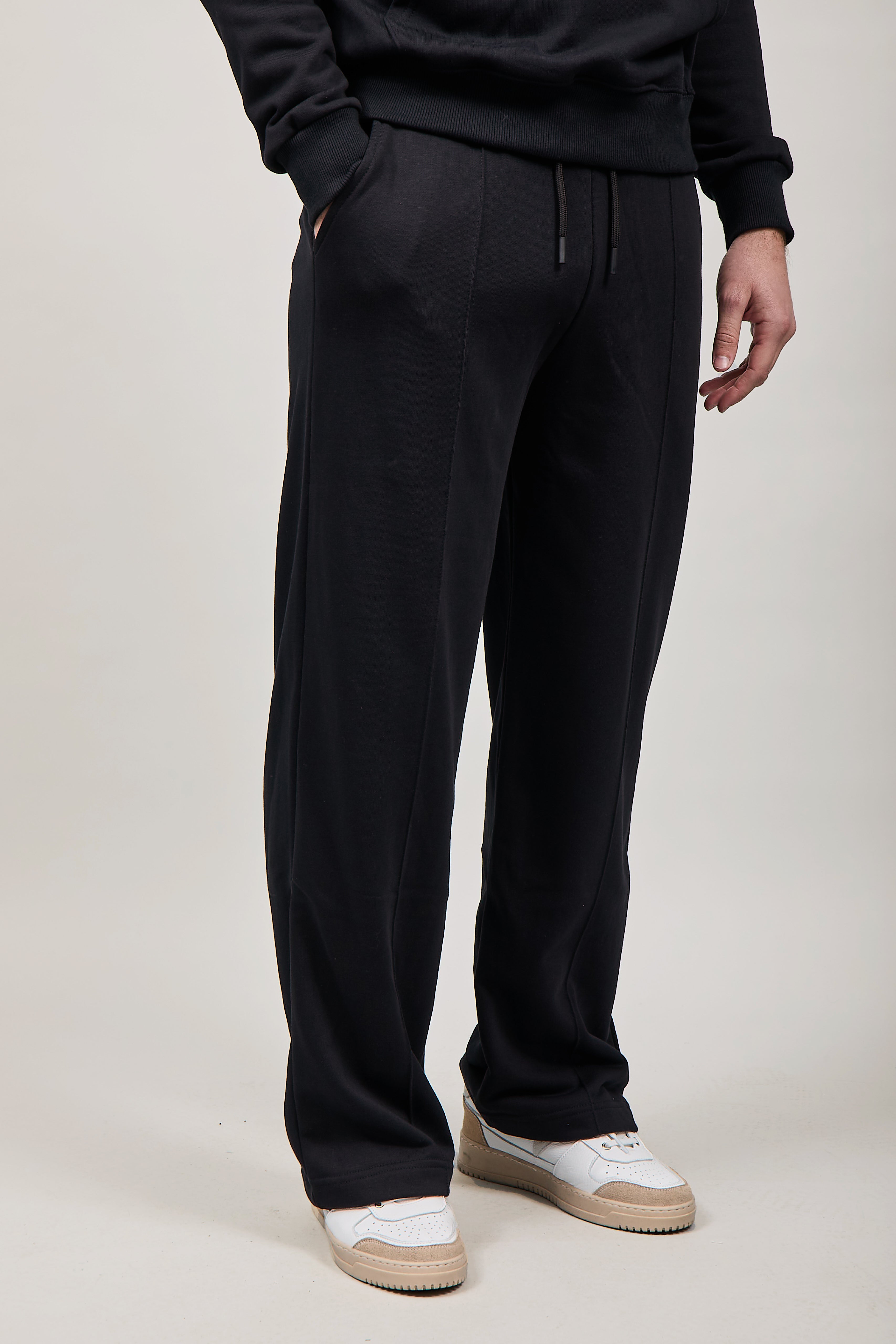 Pantalone Berna Felpa Palazzo Nero 056