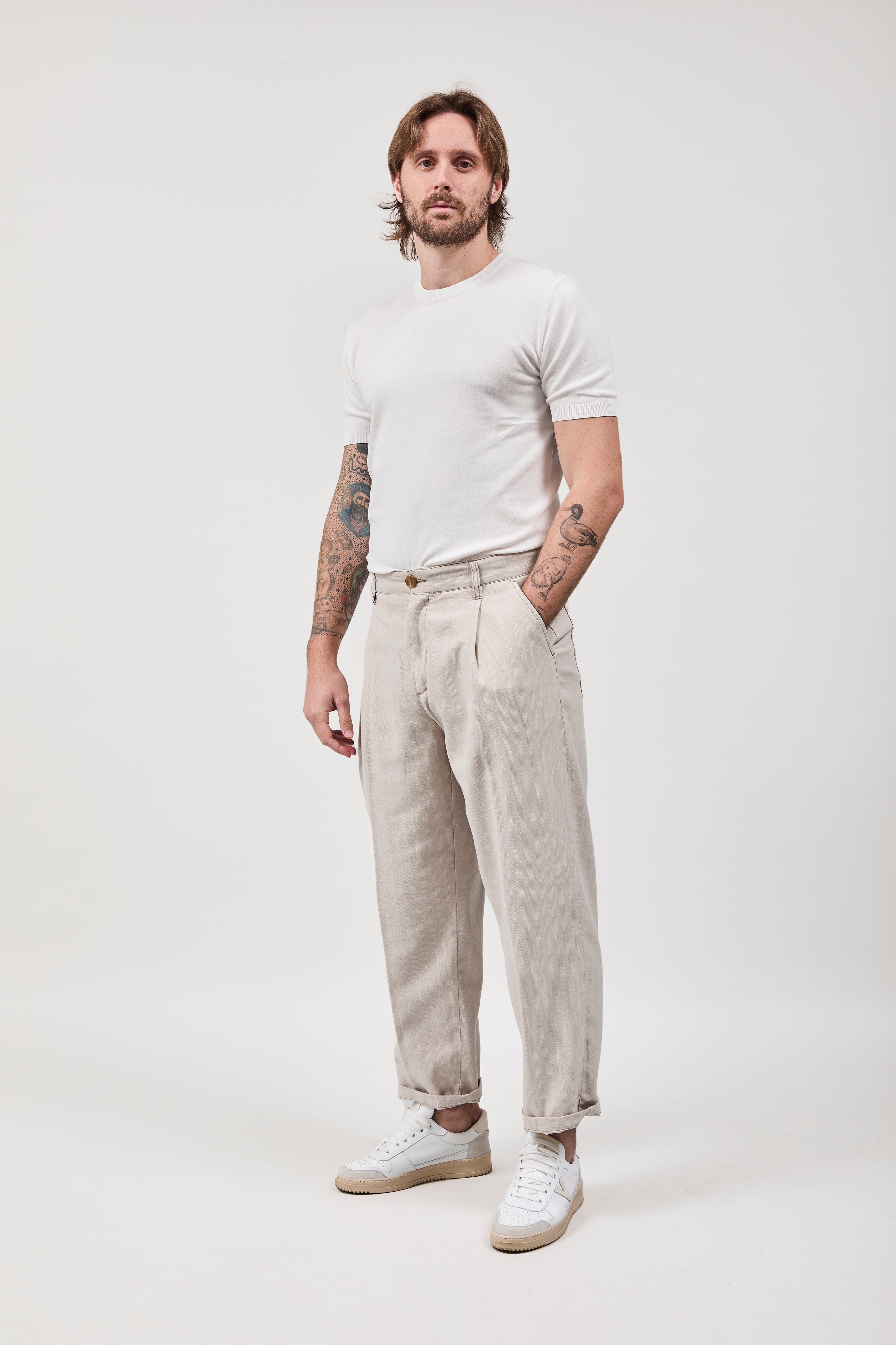 Pantalone Berna Resca Beige