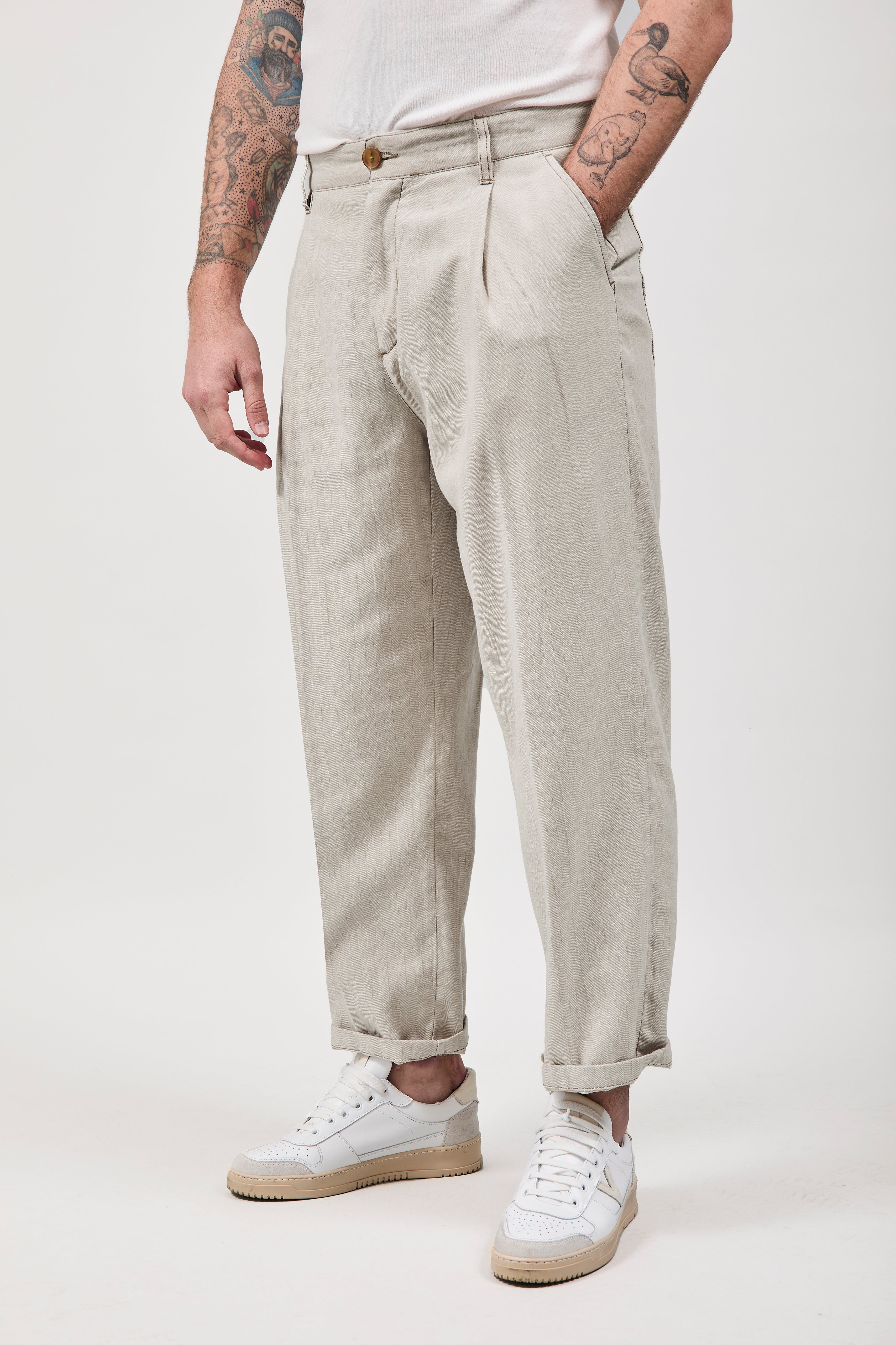 Pantalone Berna Resca Beige