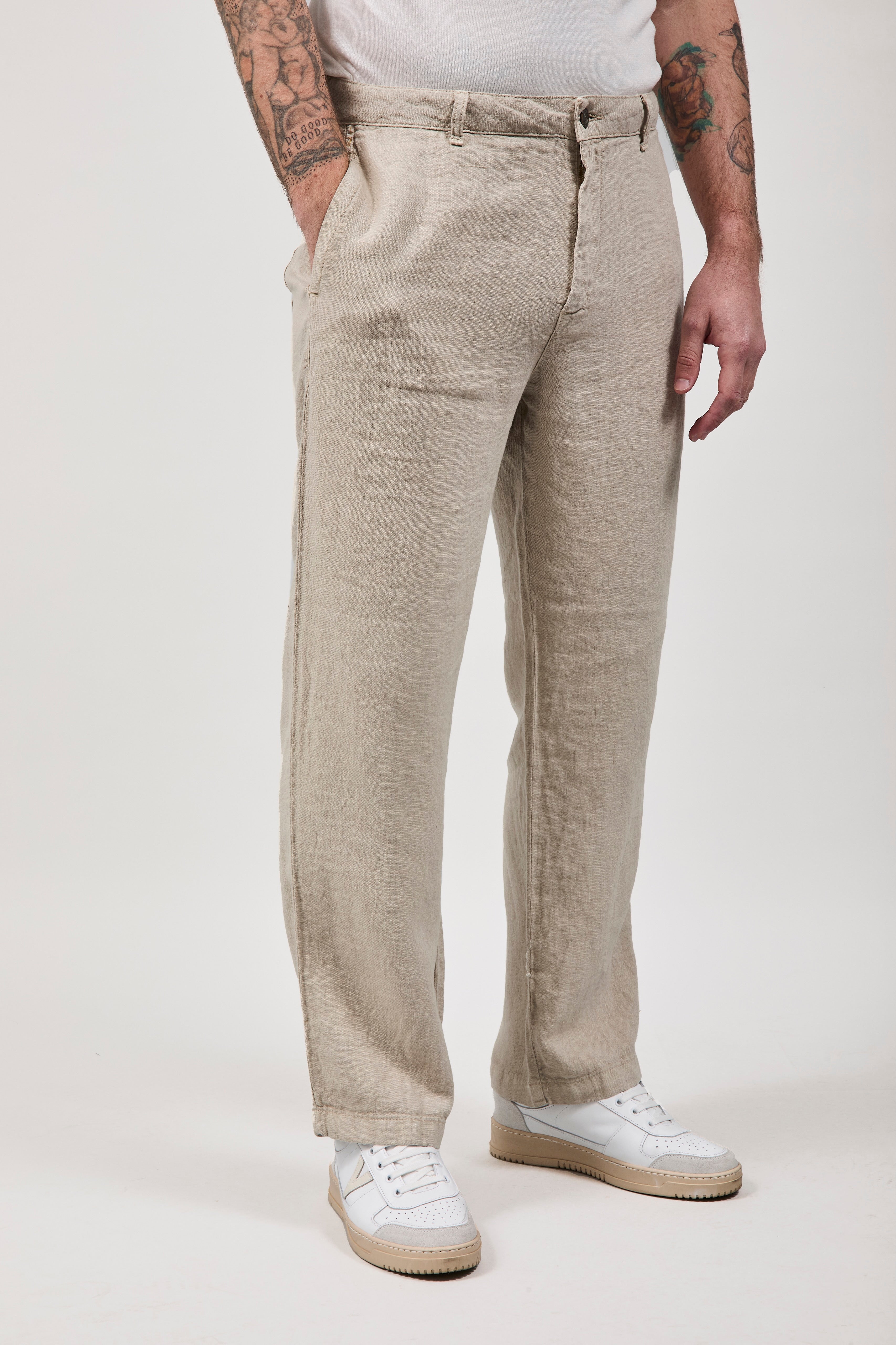 Pantalone Pont Lino Maputo Sabbia