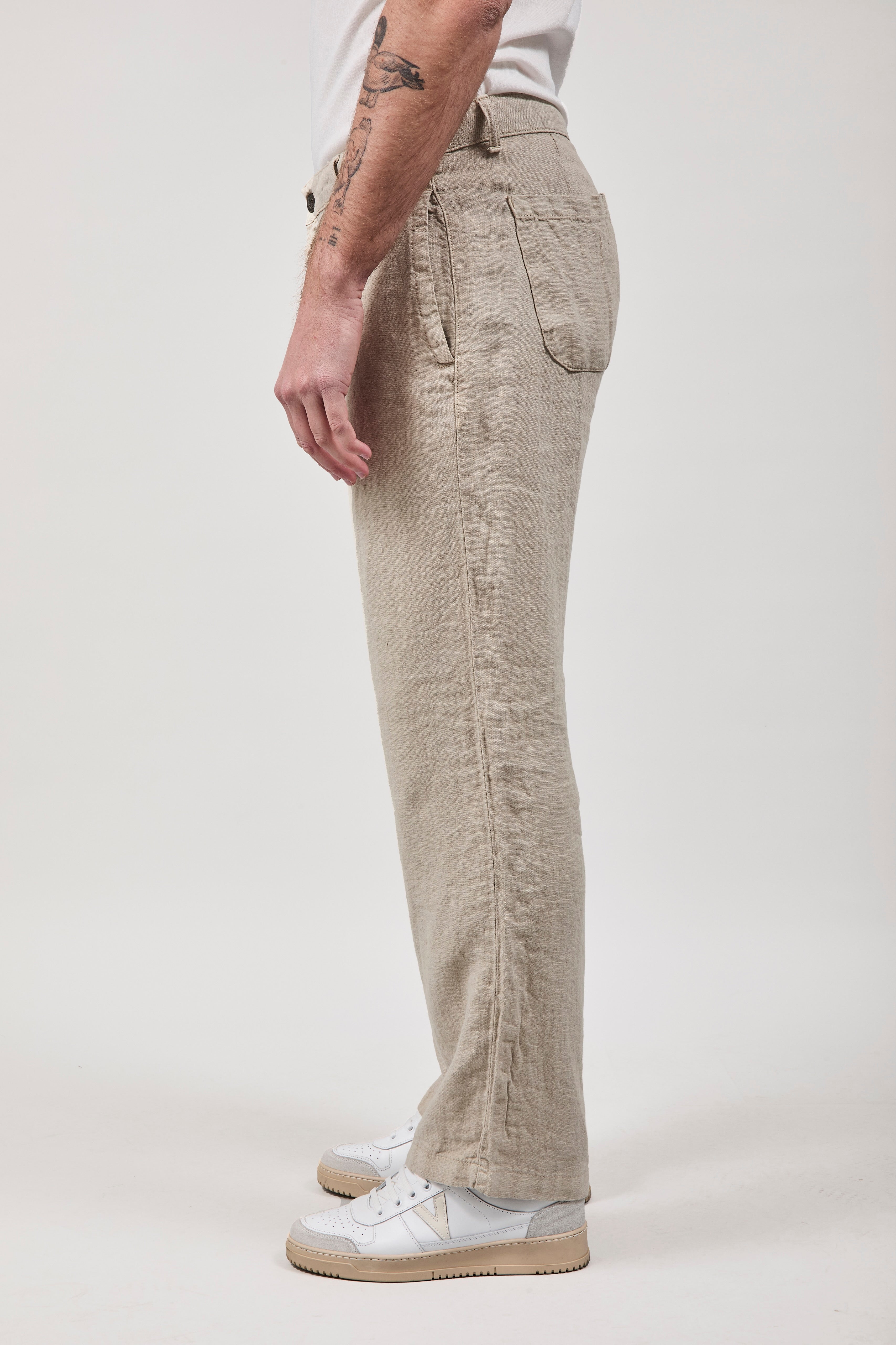 Pantalone Pont Lino Maputo Sabbia