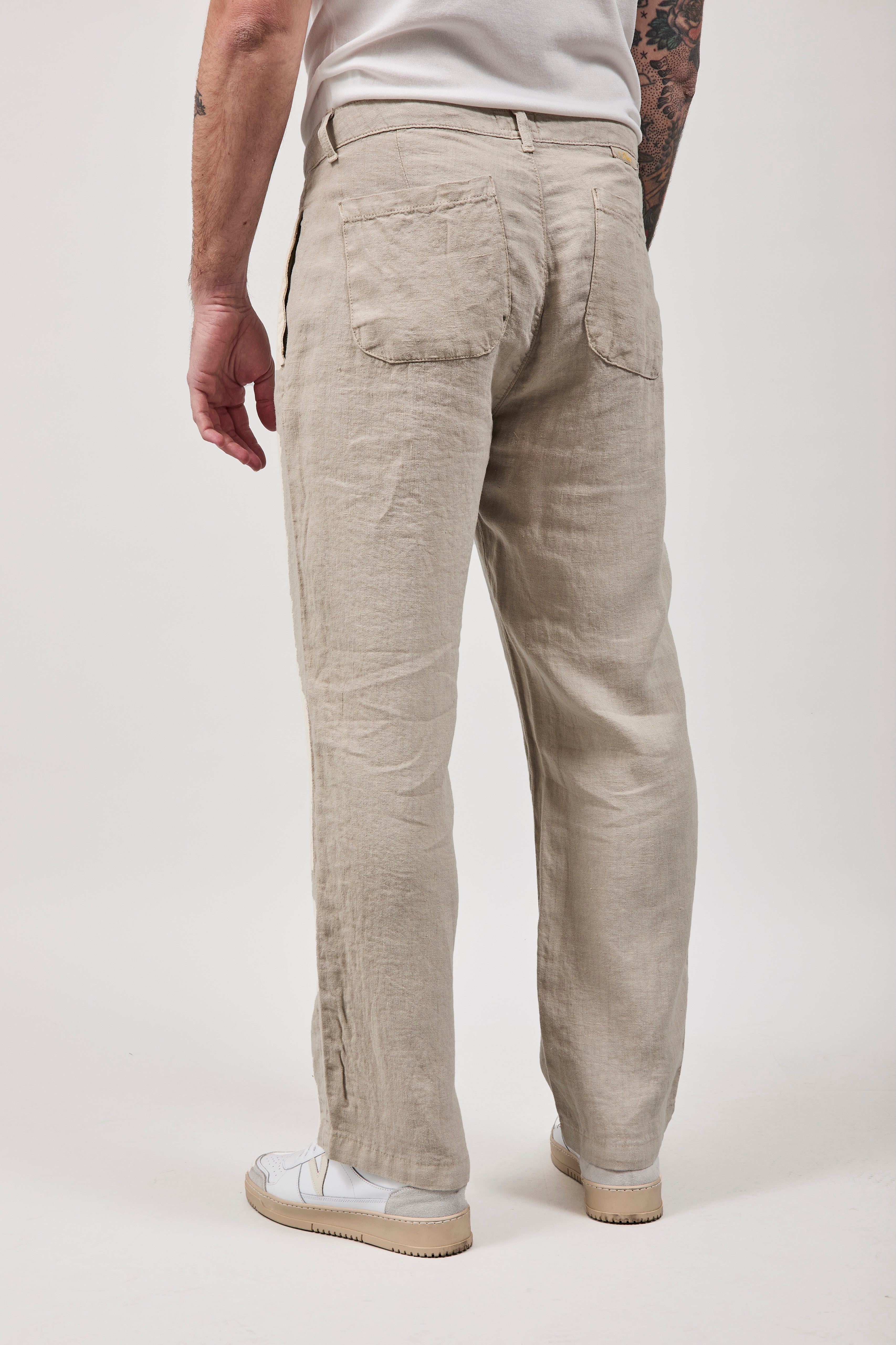 Pantalone Pont Lino Maputo Sabbia