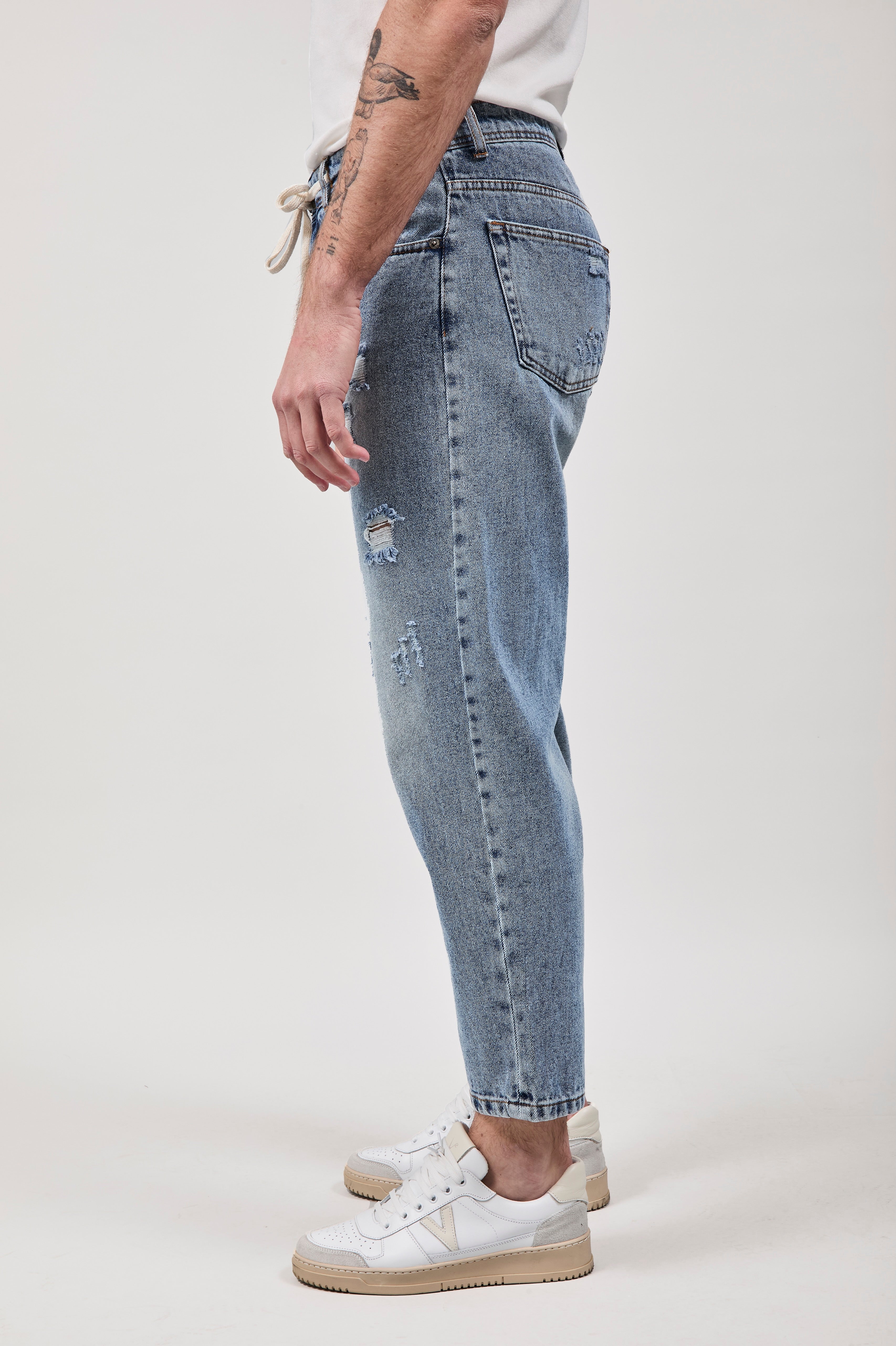 Jeans Block Eleven Coulisse Rotture