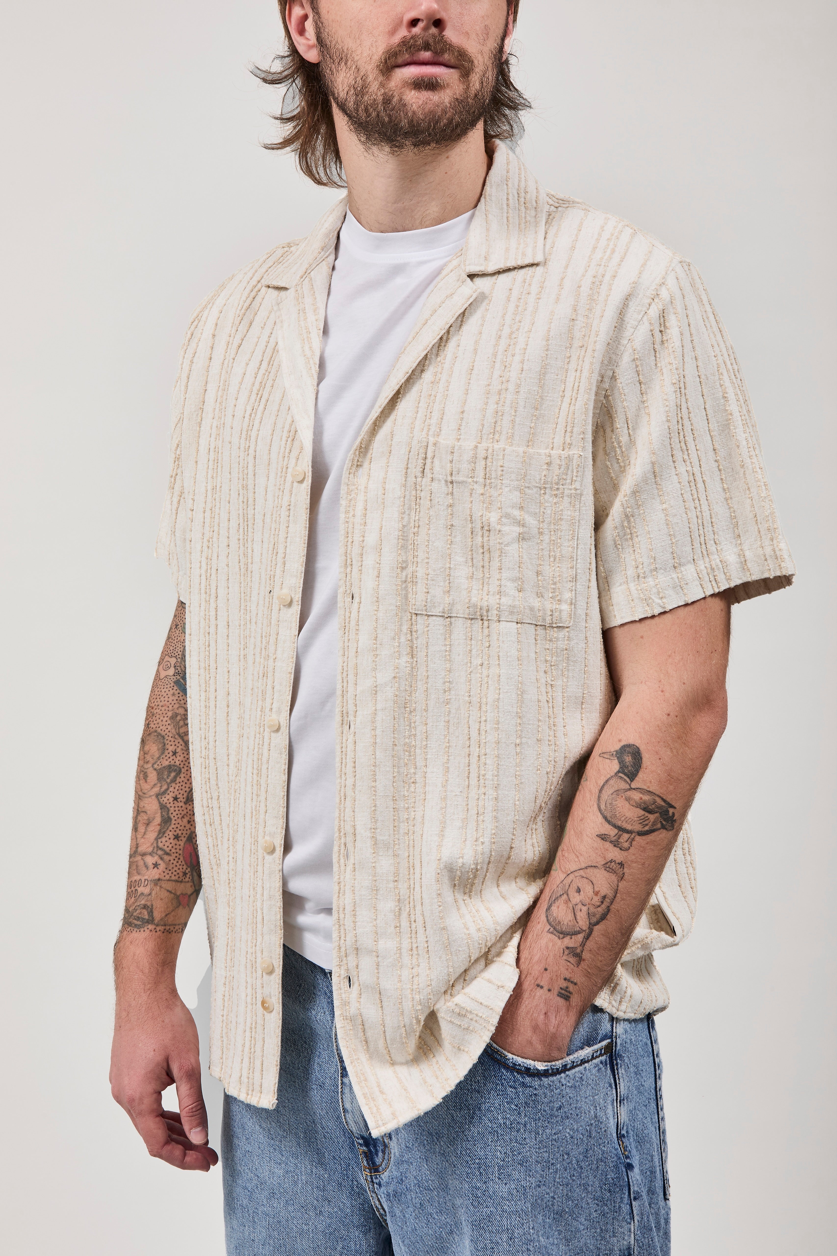 Camicia Block Eleven Riga Jacquard