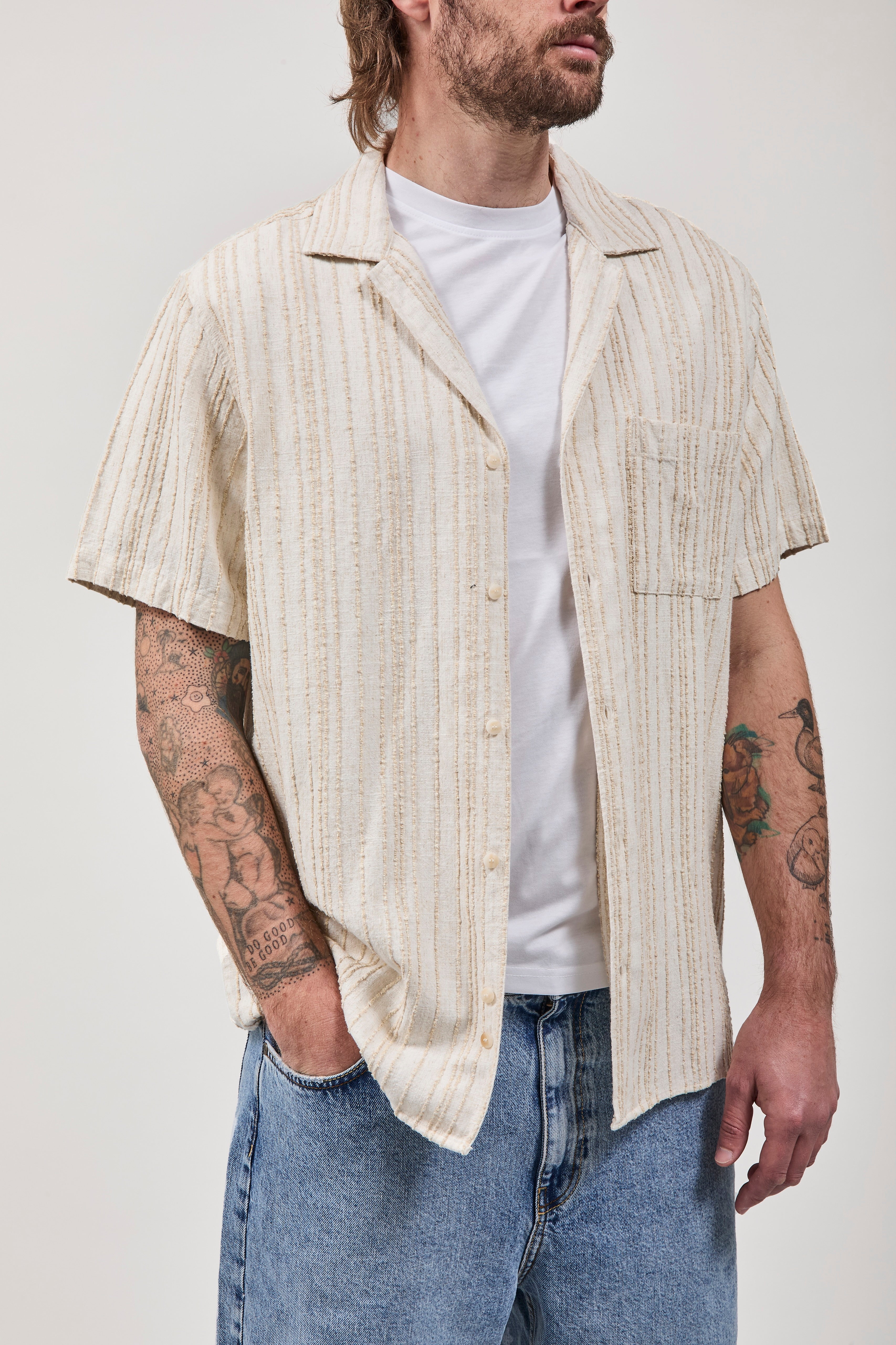 Camicia Block Eleven Riga Jacquard