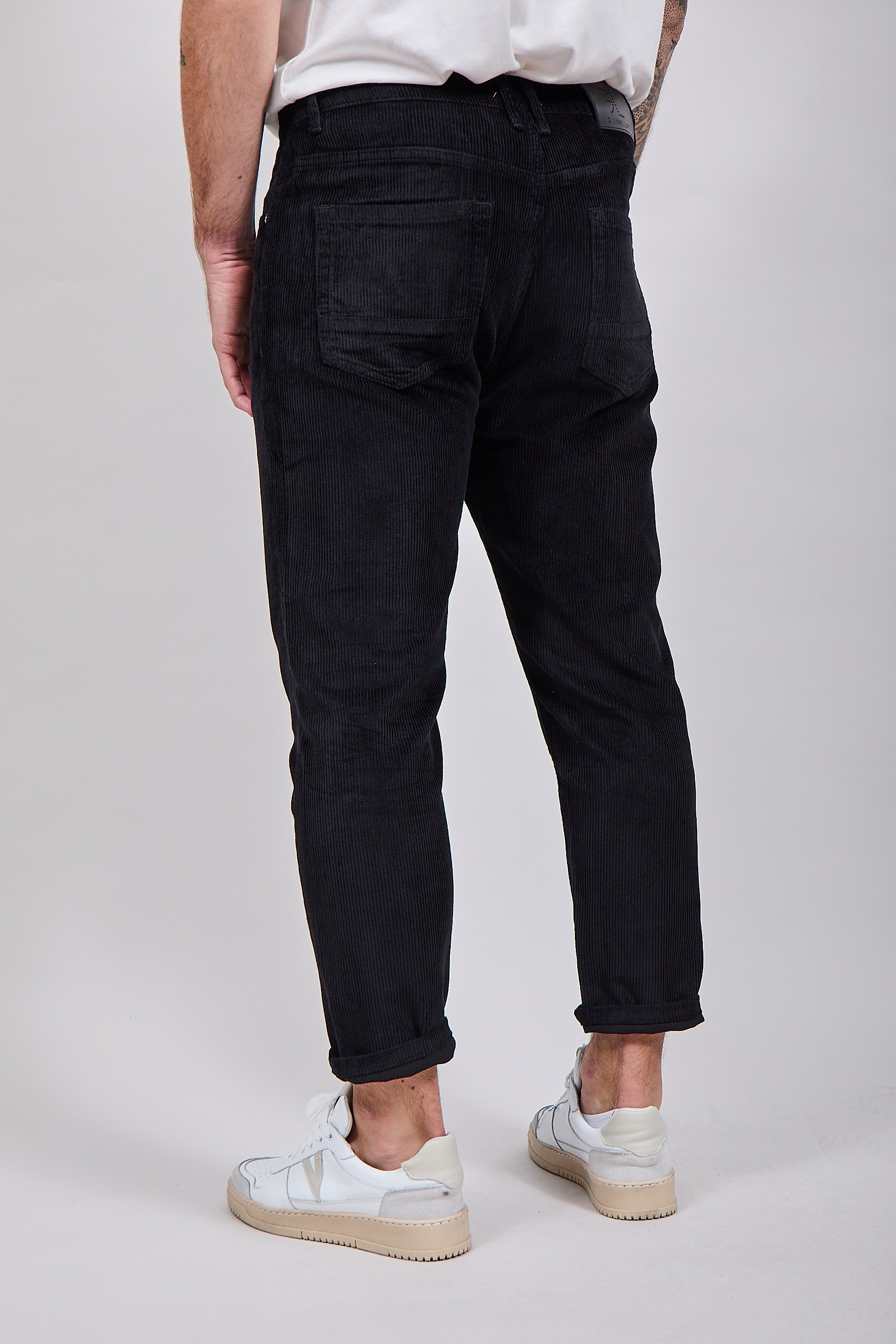 Pantalone Gianni Lupo Velluto Nero 6227