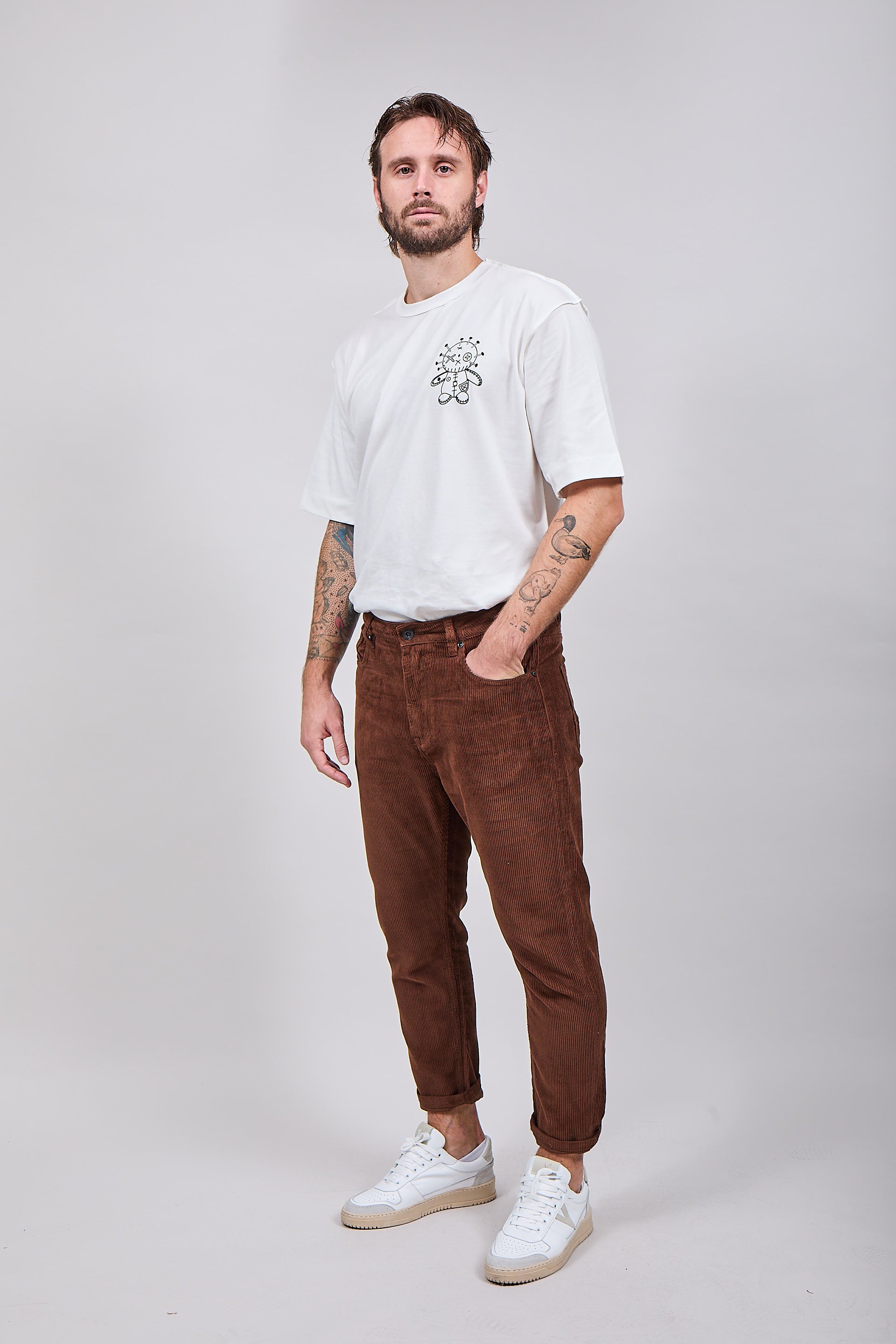 Pantalone Gianni Lupo Velluto Coffee 6227