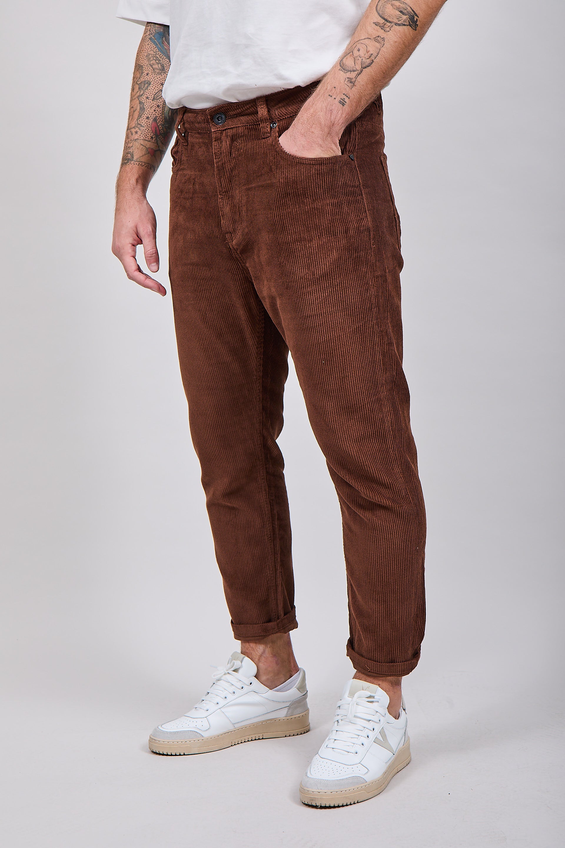 Pantalone Gianni Lupo Velluto Coffee 6227