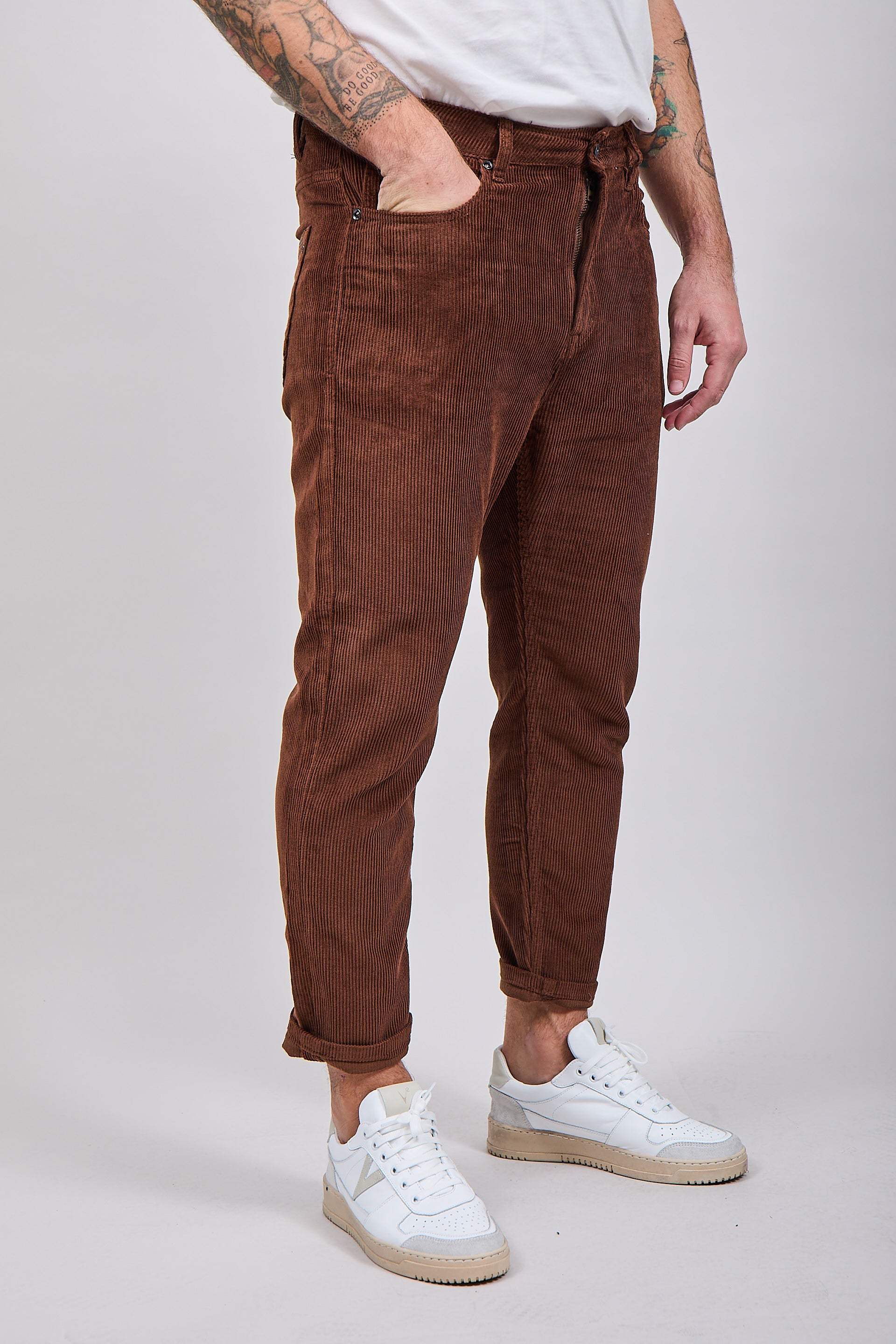 Pantalone Gianni Lupo Velluto Coffee 6227