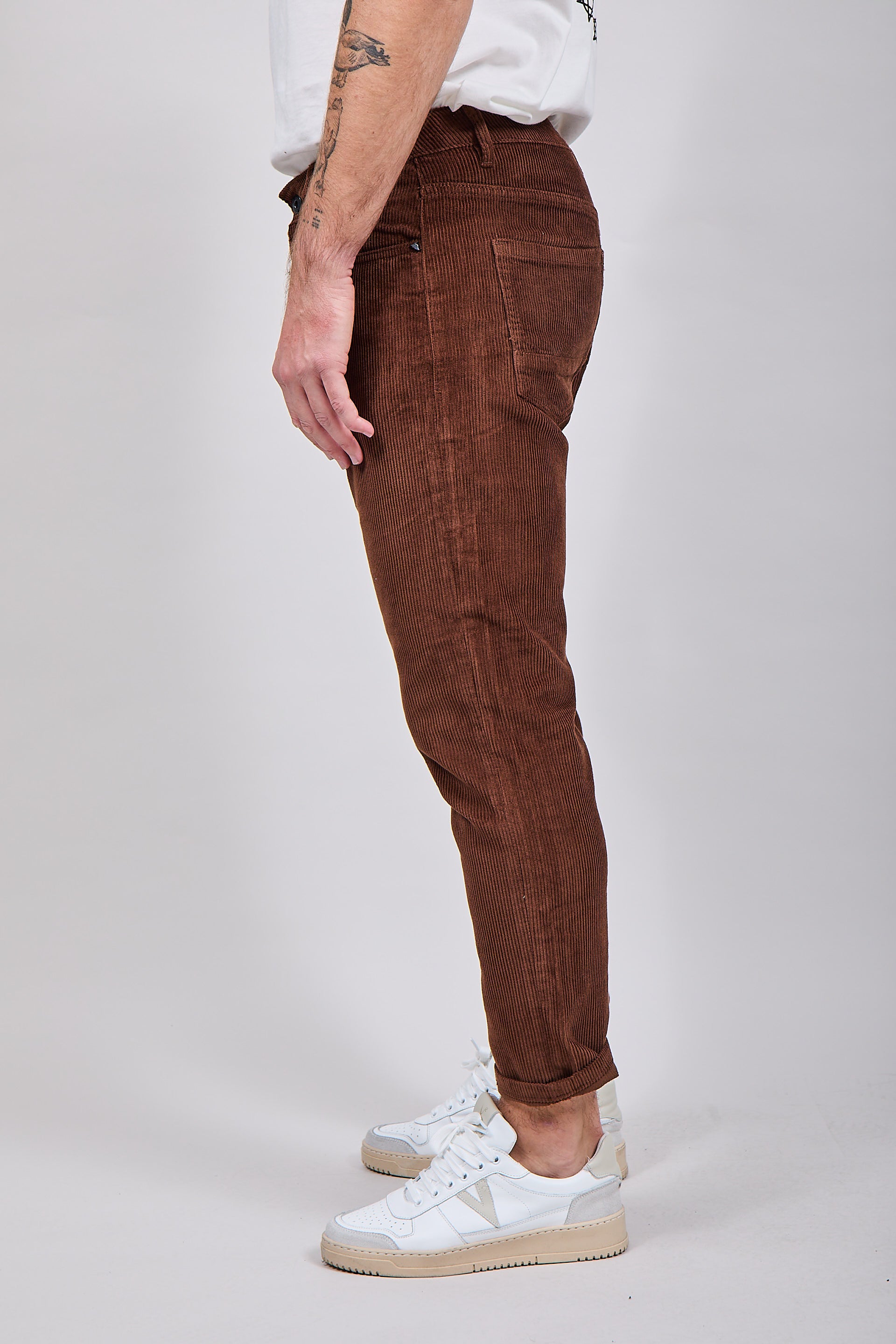 Pantalone Gianni Lupo Velluto Coffee 6227