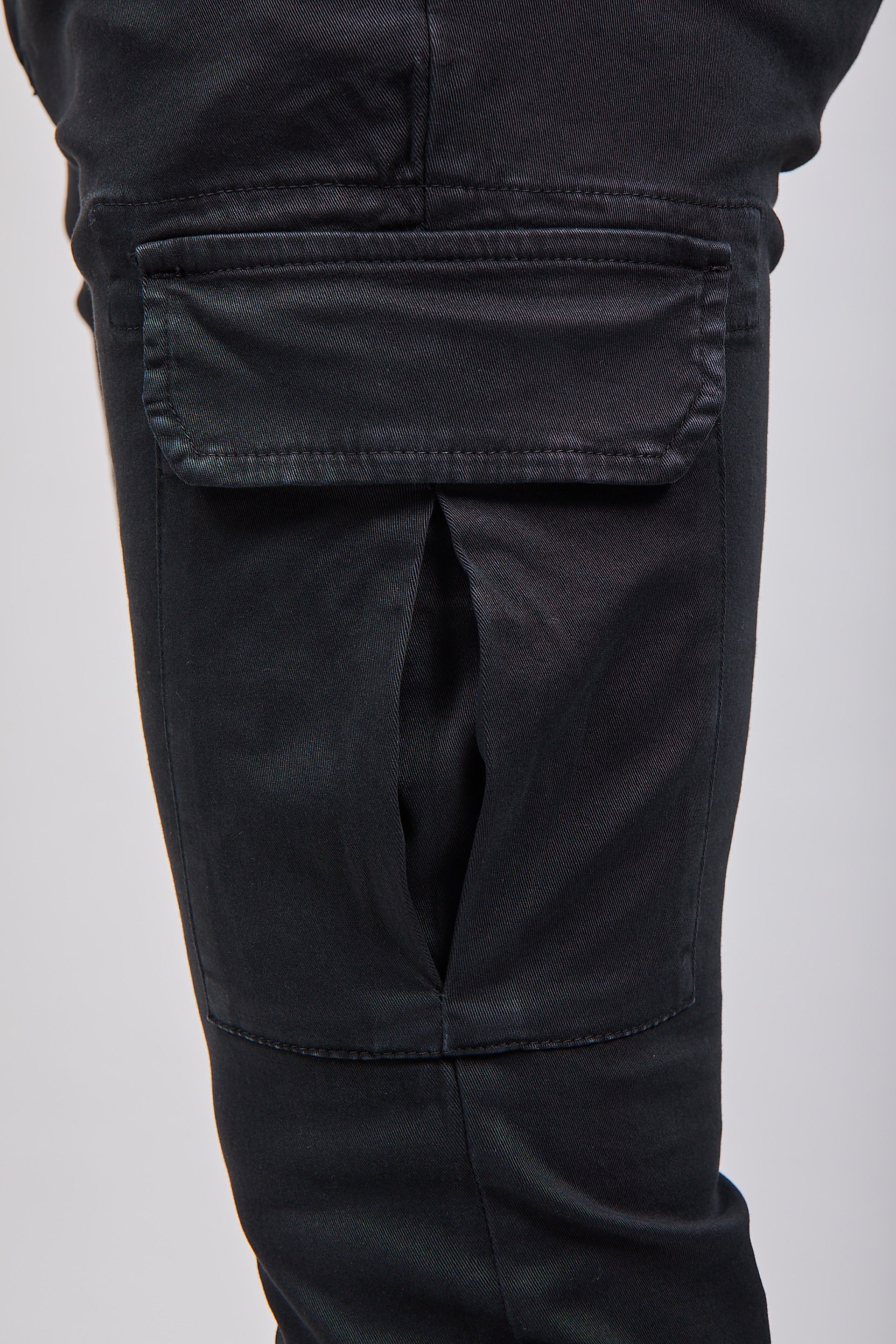 Pantalone Over-d Cargo Nero P05