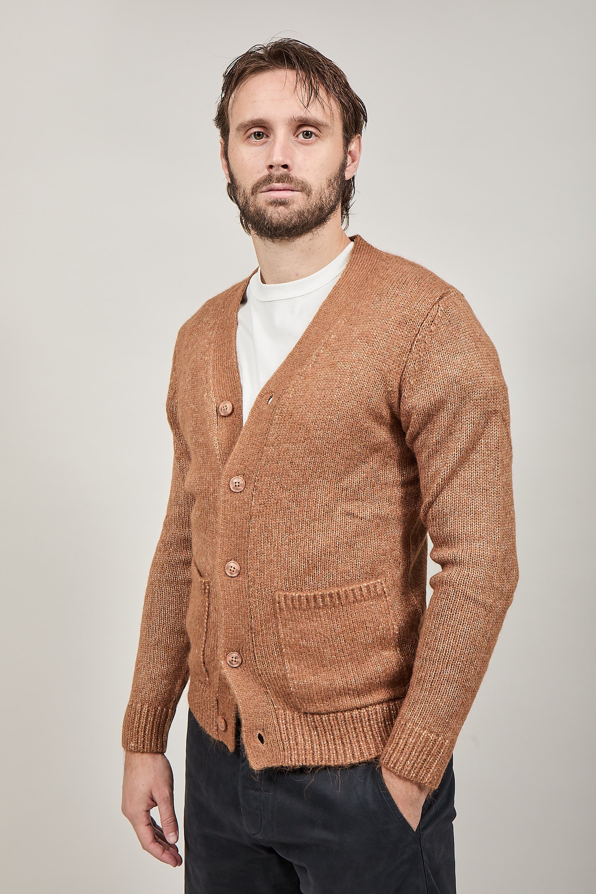 Cardigan Over-d Cammello M38