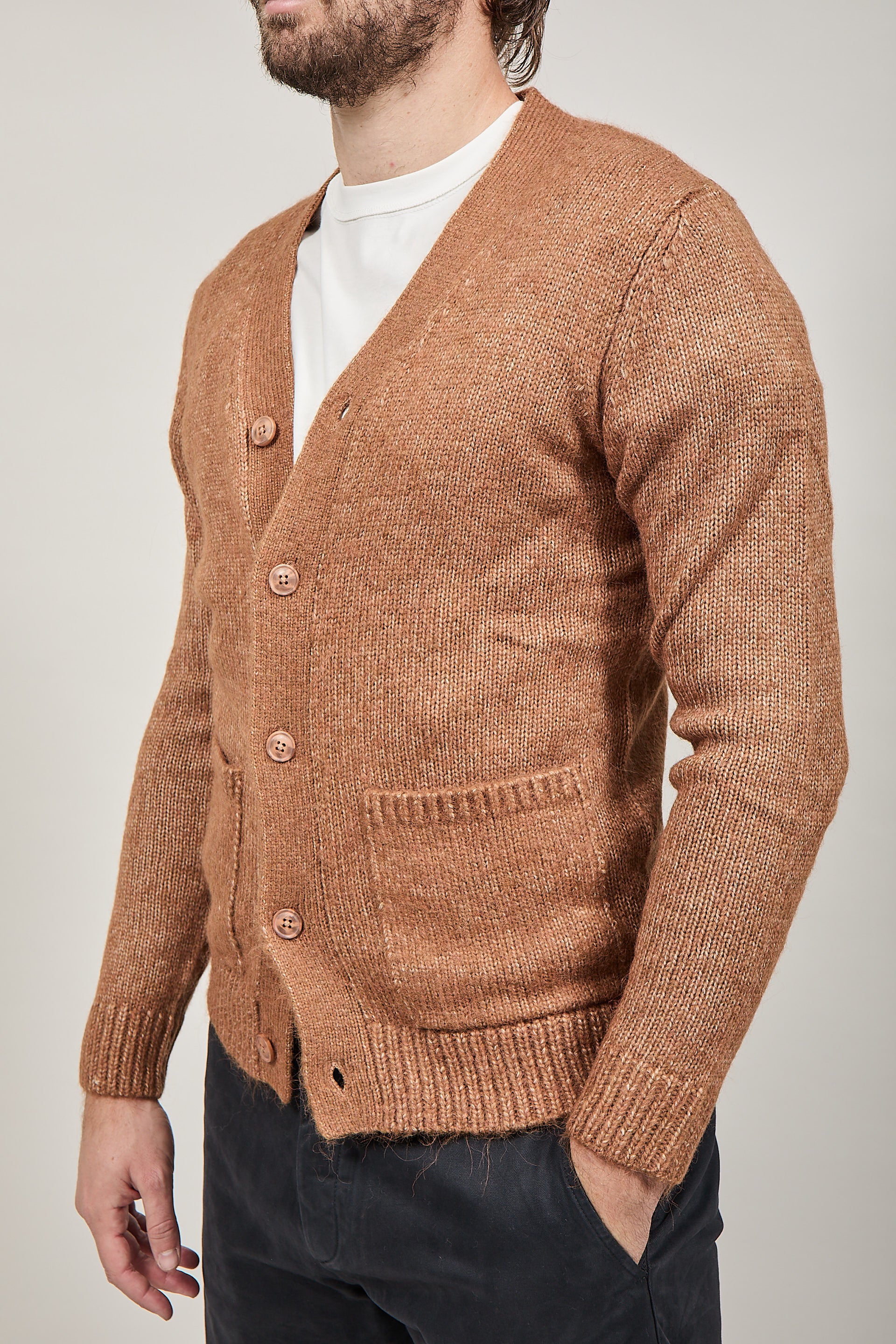 Cardigan Over-d Cammello M38