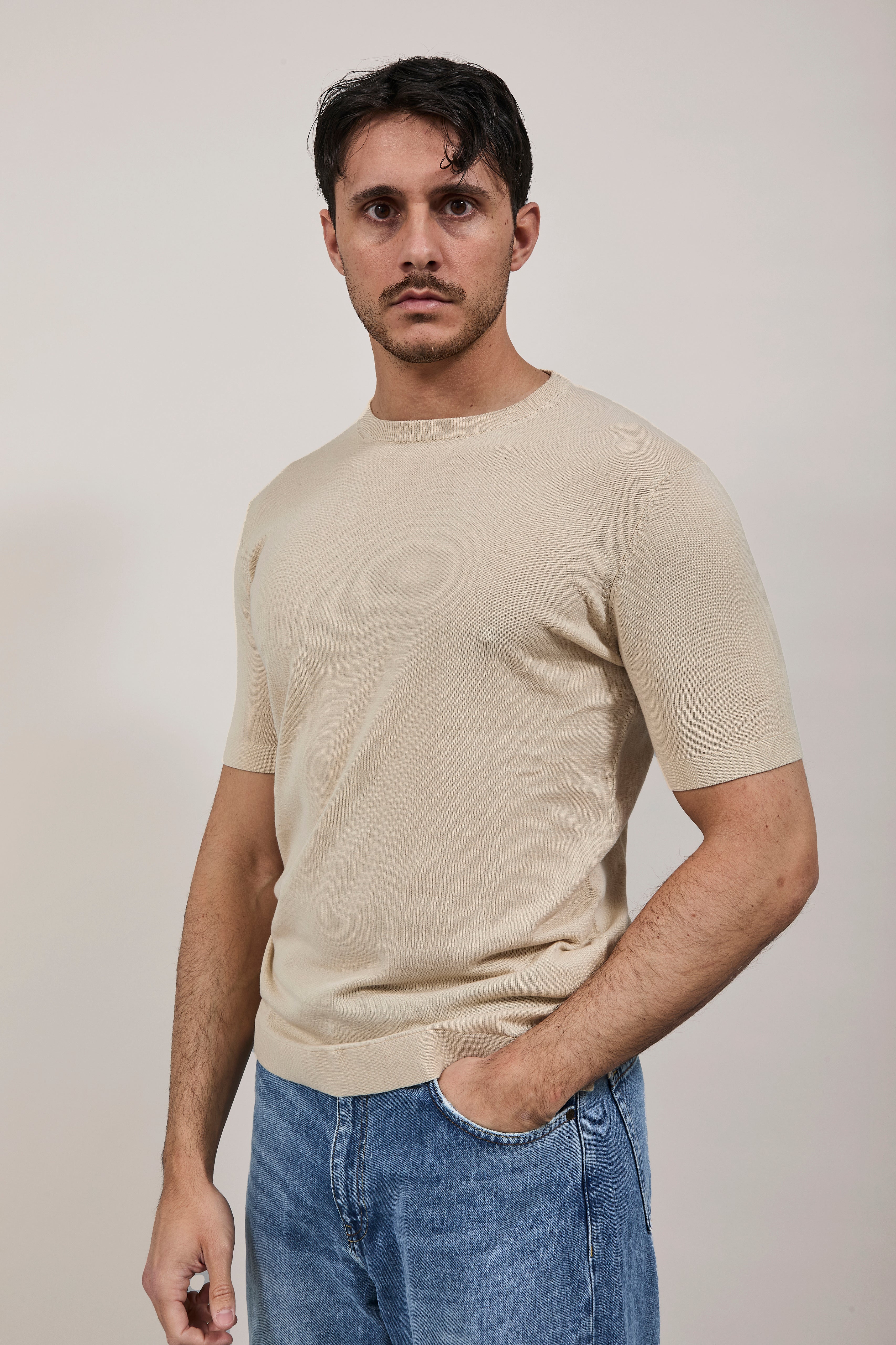 Maglia Over-d Beige M11