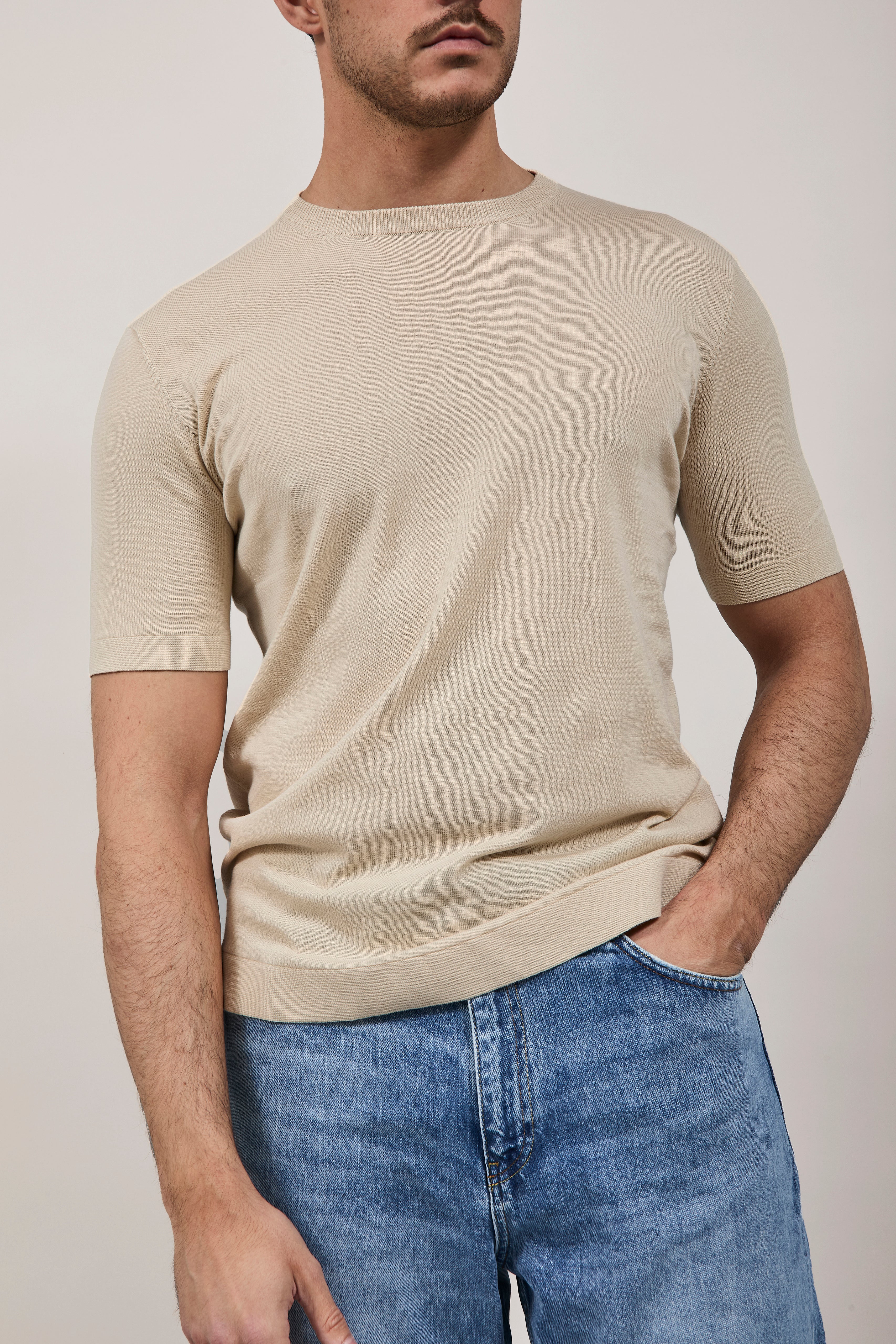 Maglia Over-d Beige M11