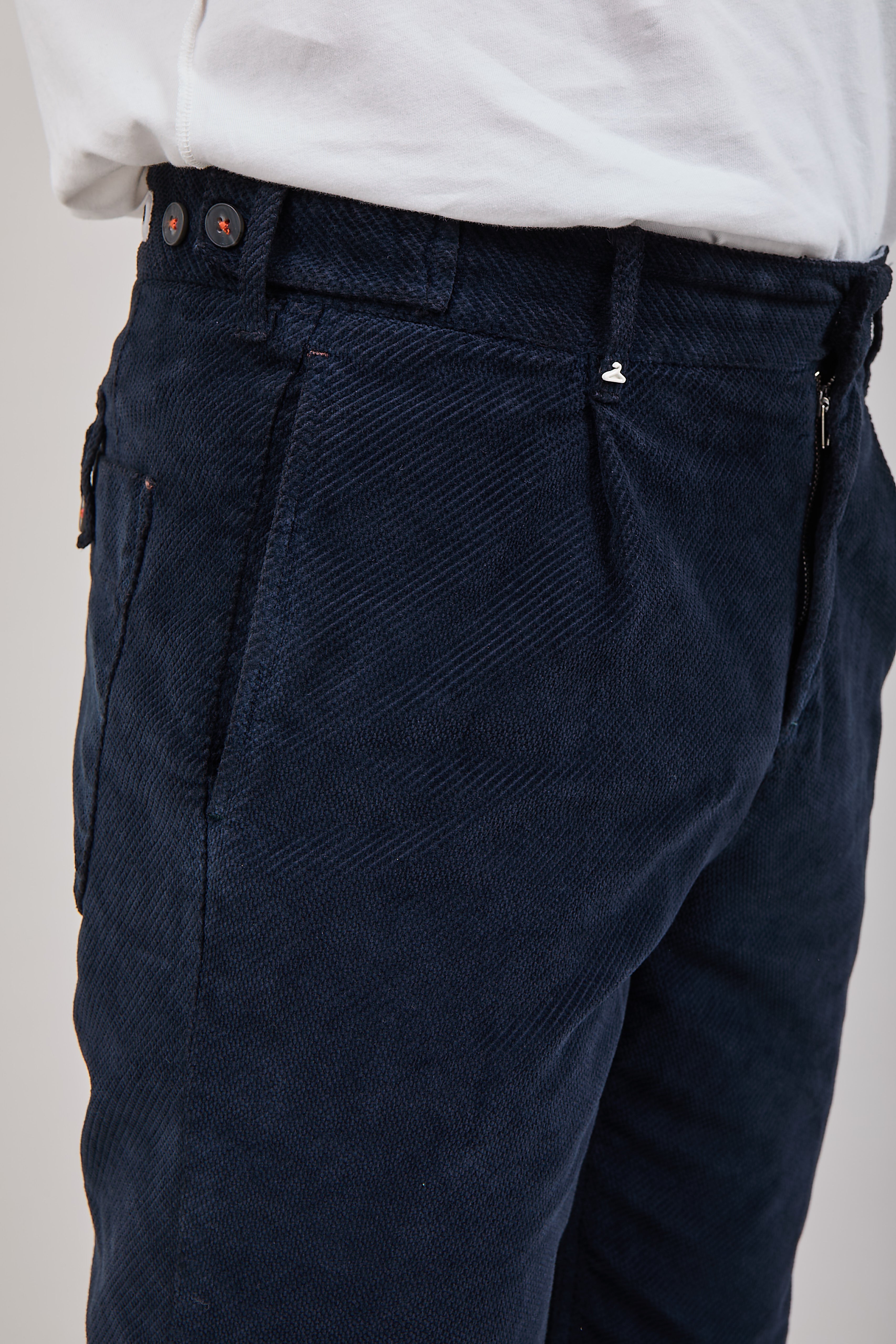 Pantalone Berna Velluto Blu 110