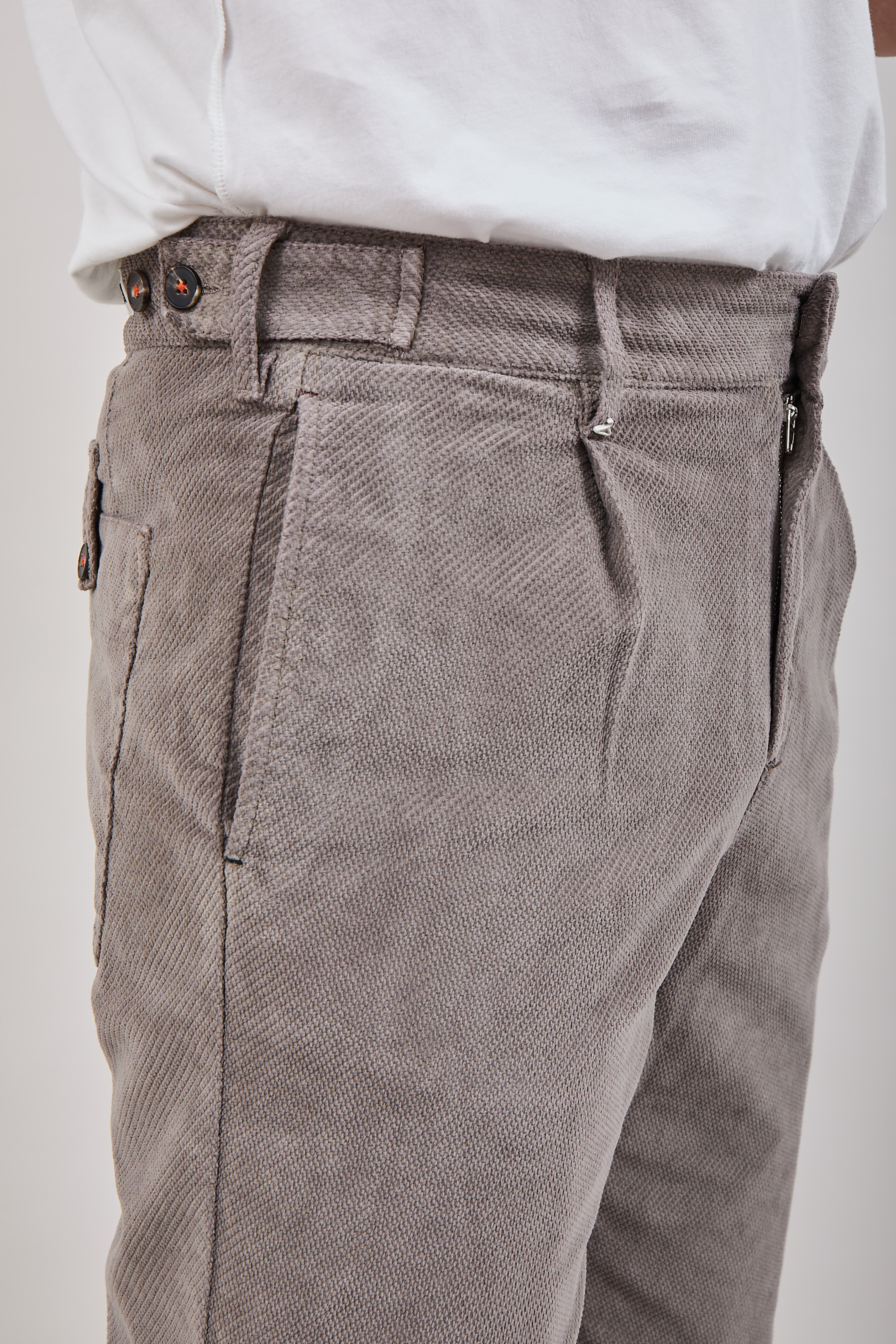 Pantalone Berna Velluto Tortora 110