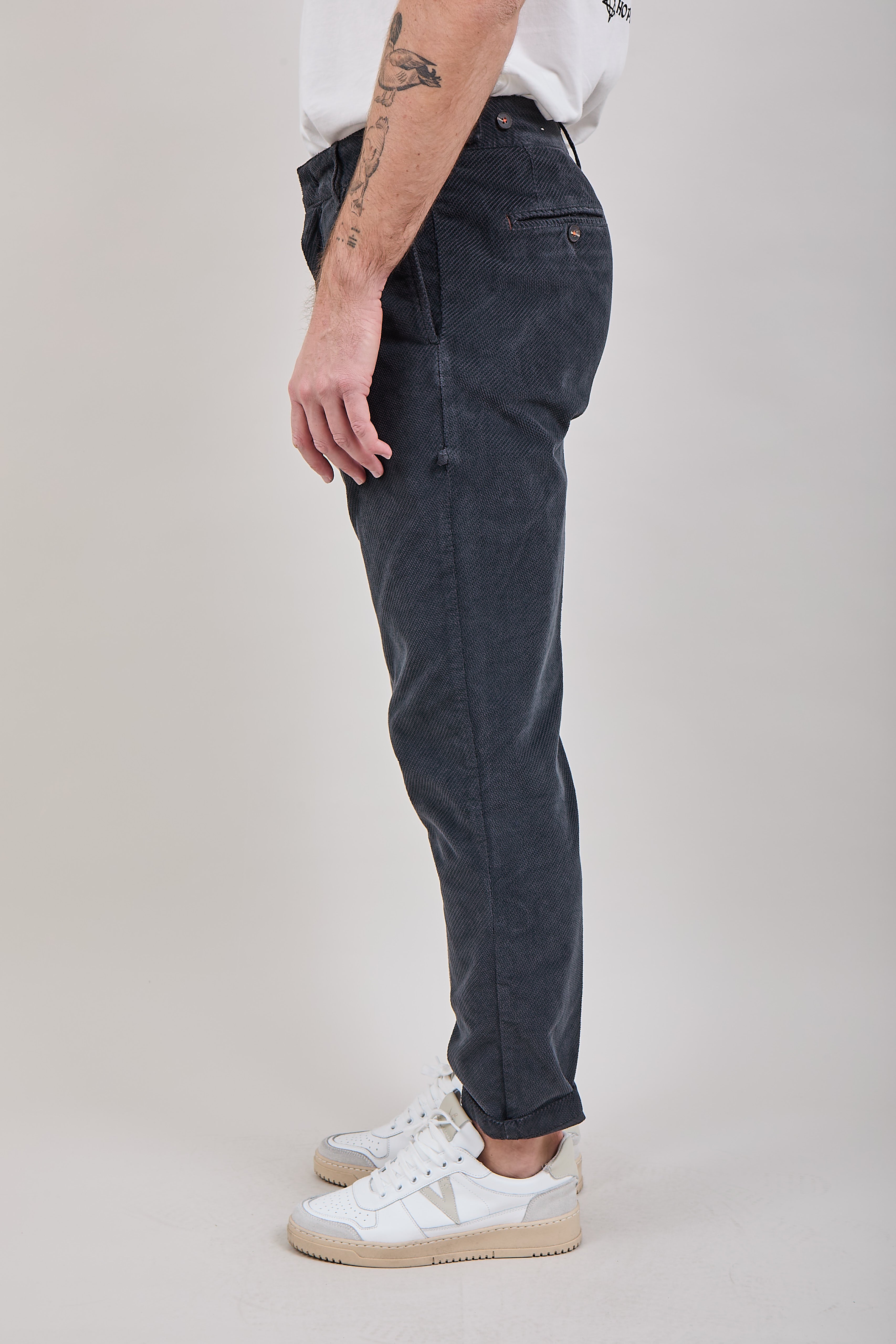 Pantalone Berna Velluto Asfalto 110