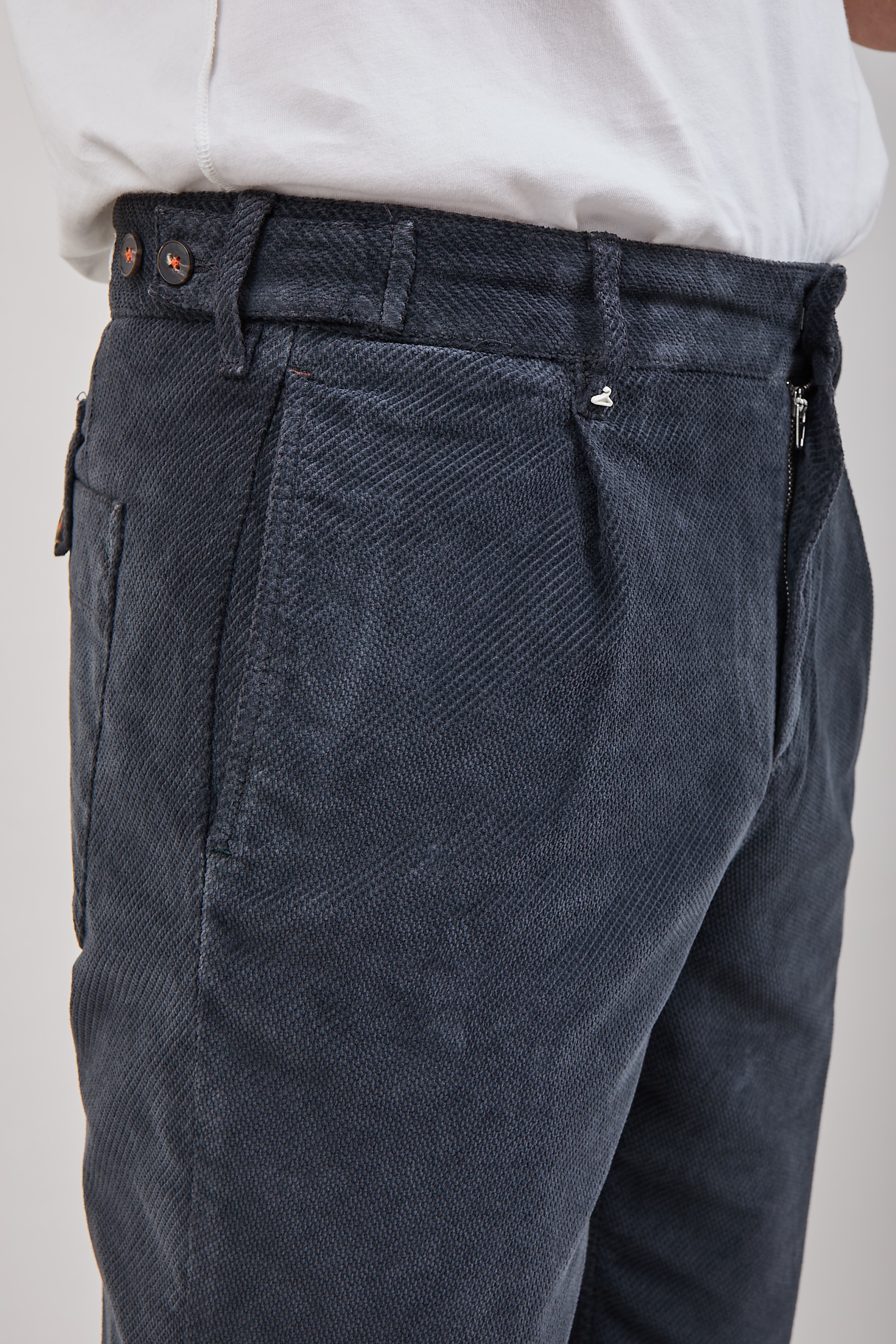 Pantalone Berna Velluto Asfalto 110