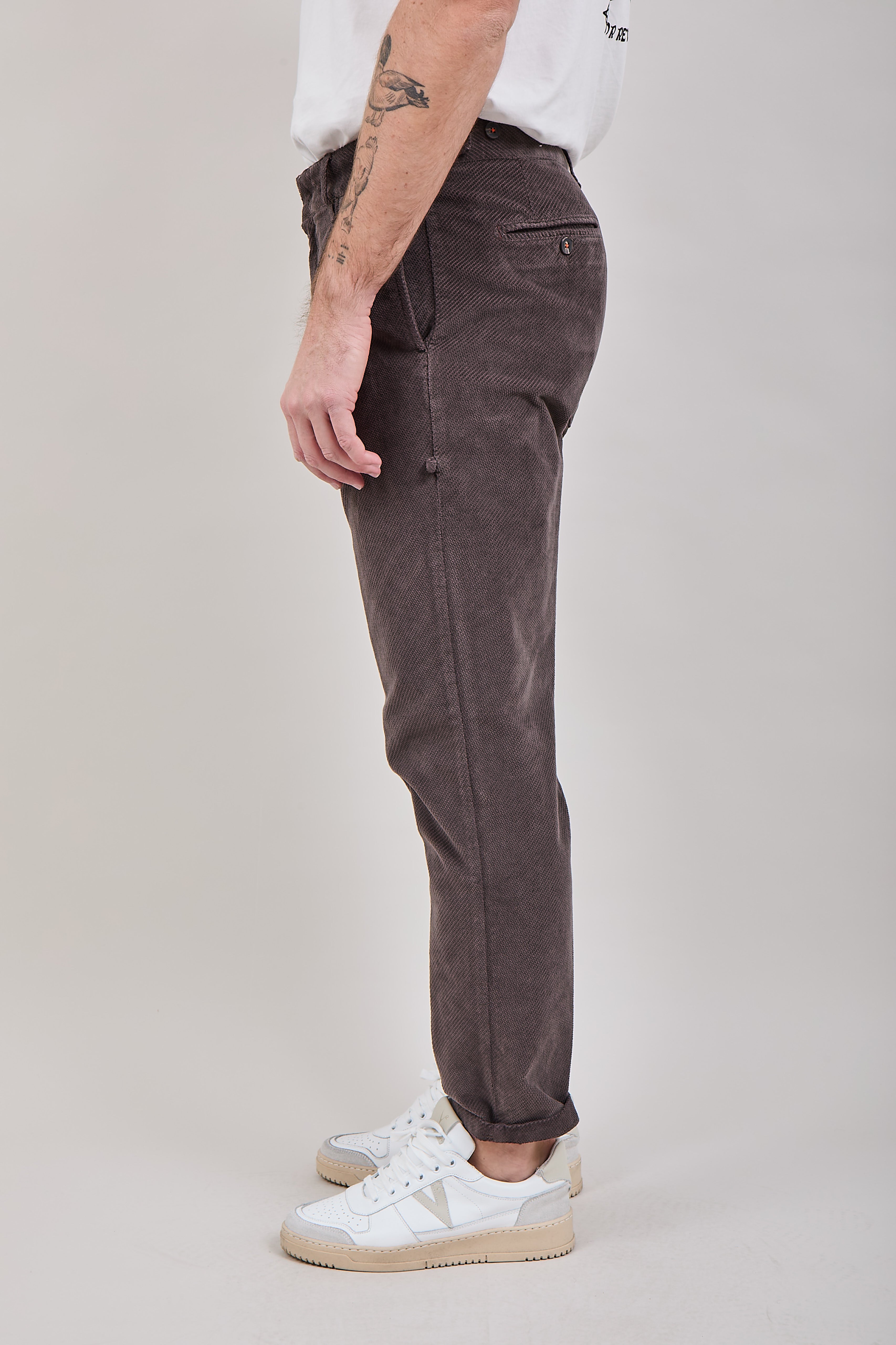 Pantalone Berna Velluto Caffè 110