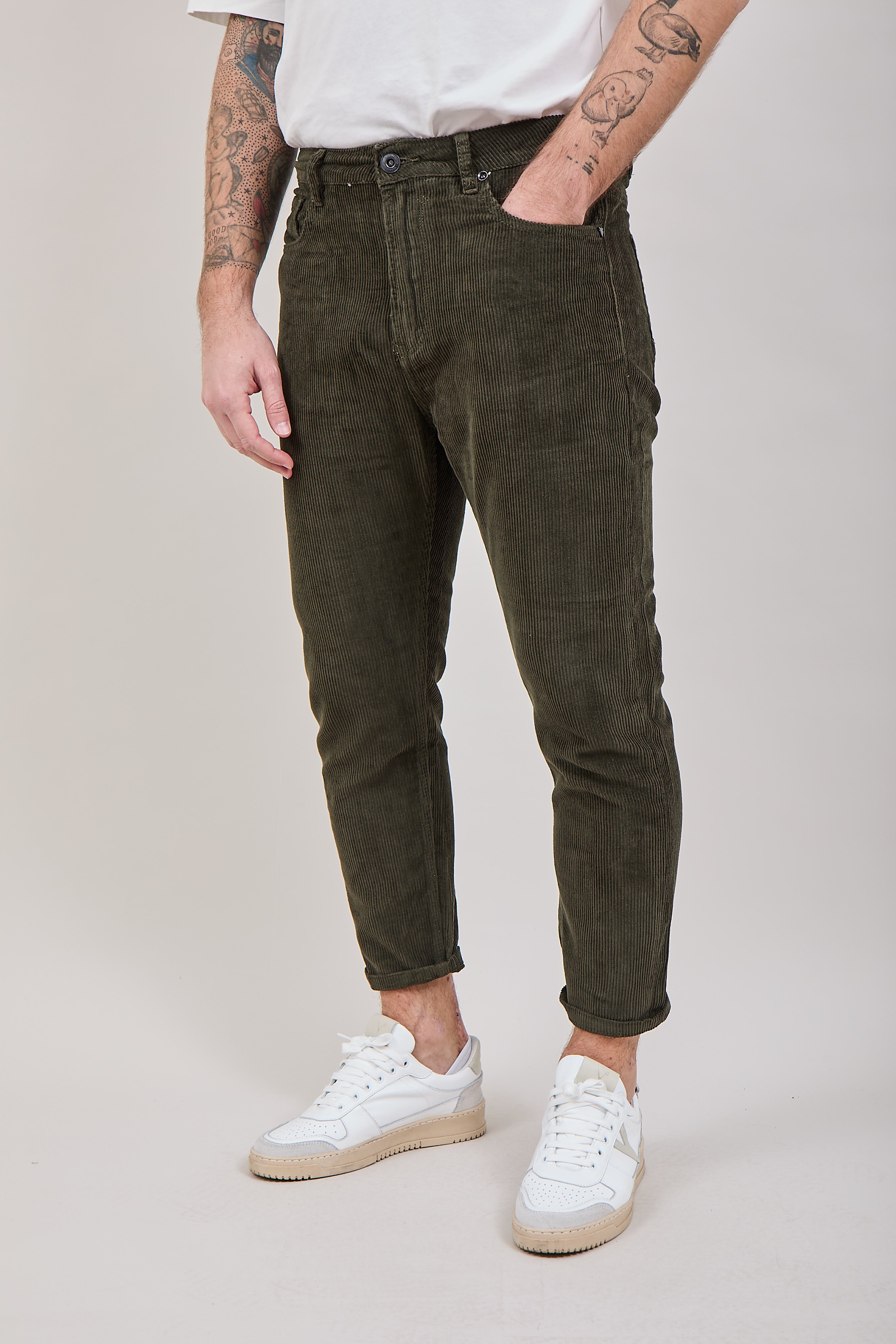Pantalone Gianni Lupo Velluto Militare 6227