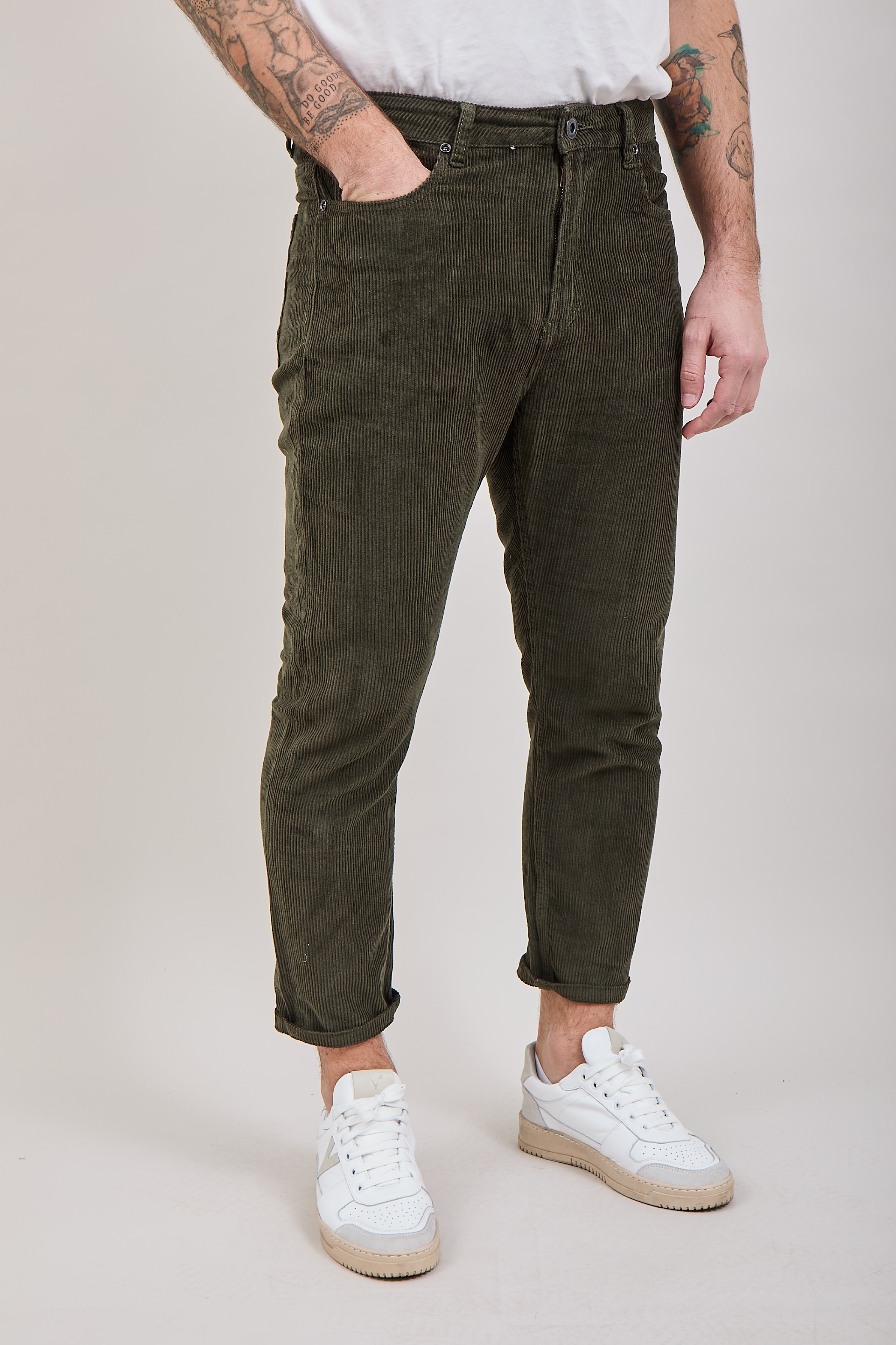 Pantalone Gianni Lupo Velluto Militare 6227