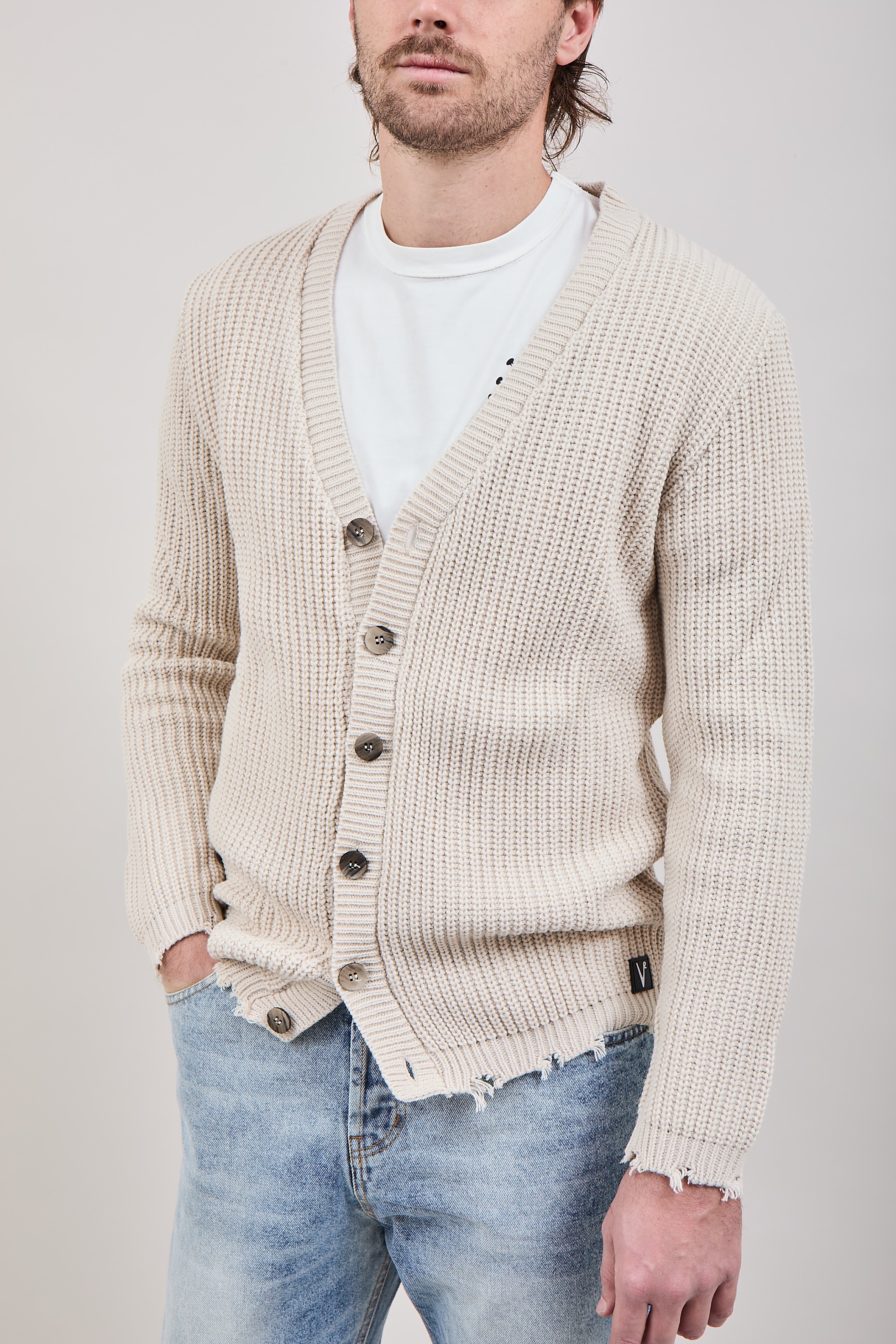 Cardigan V2 Strappi Burro