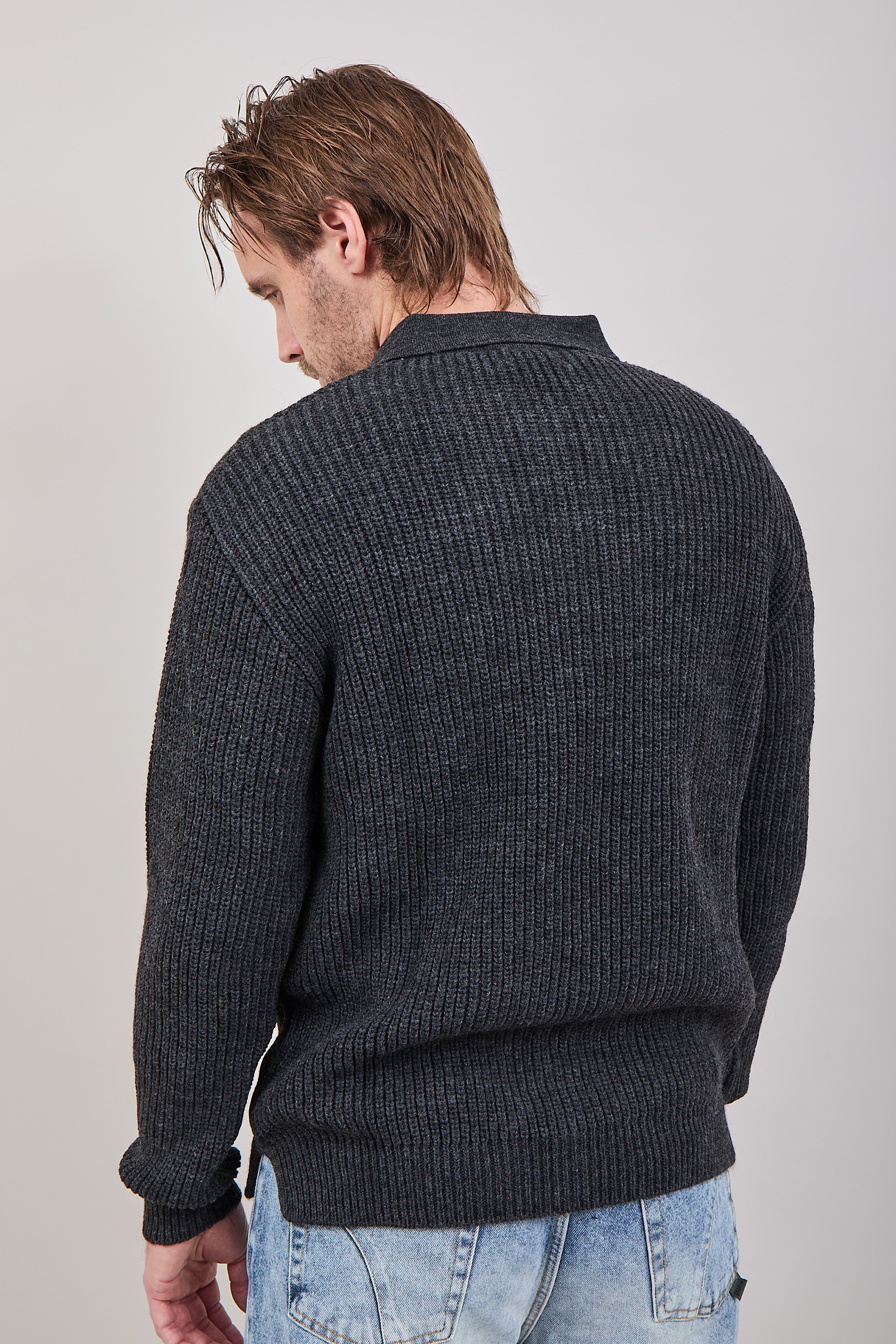 Maglione Block Eleven Polo Ferro