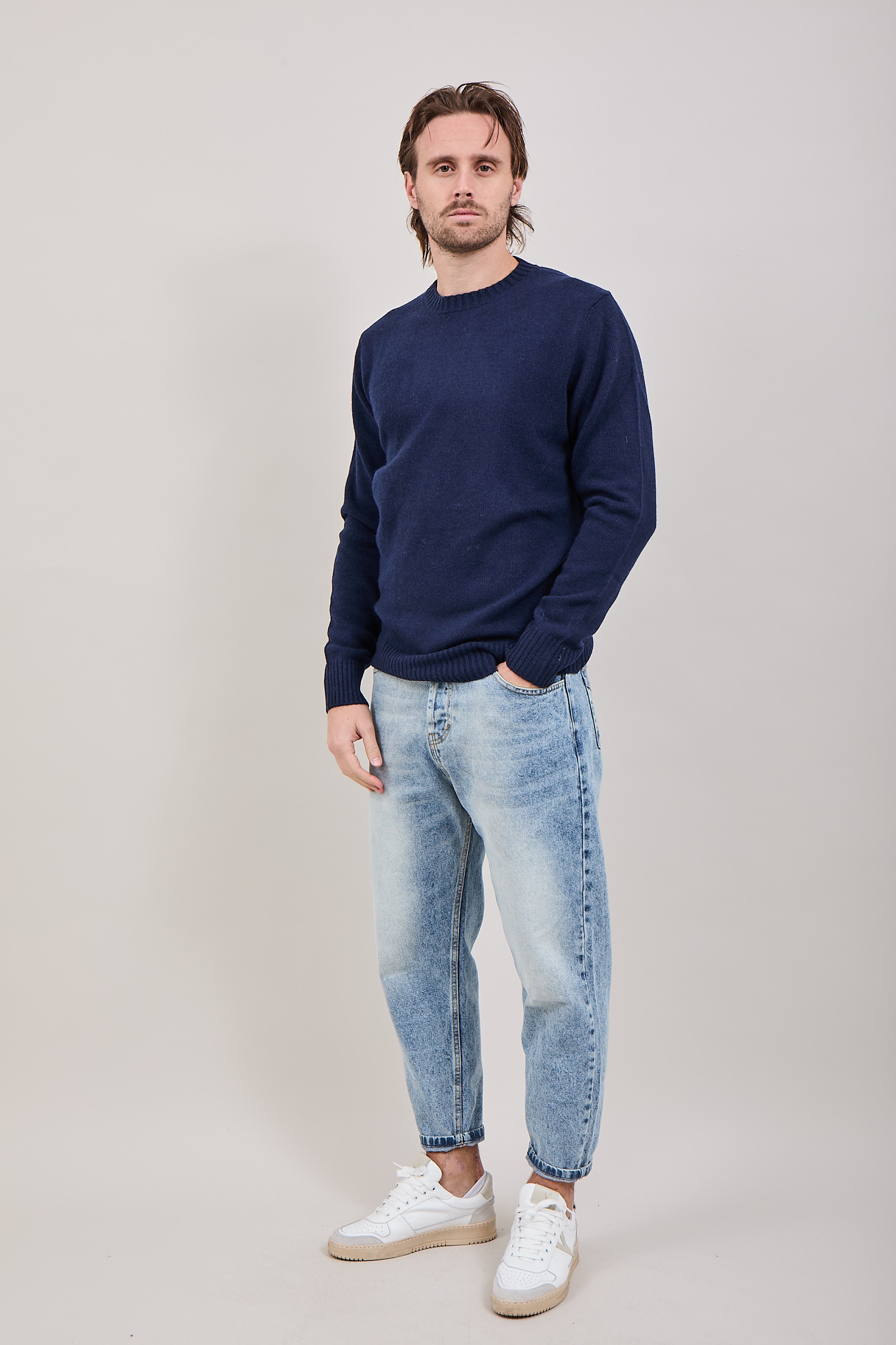 Maglione Berna Lambswool Inchiostro