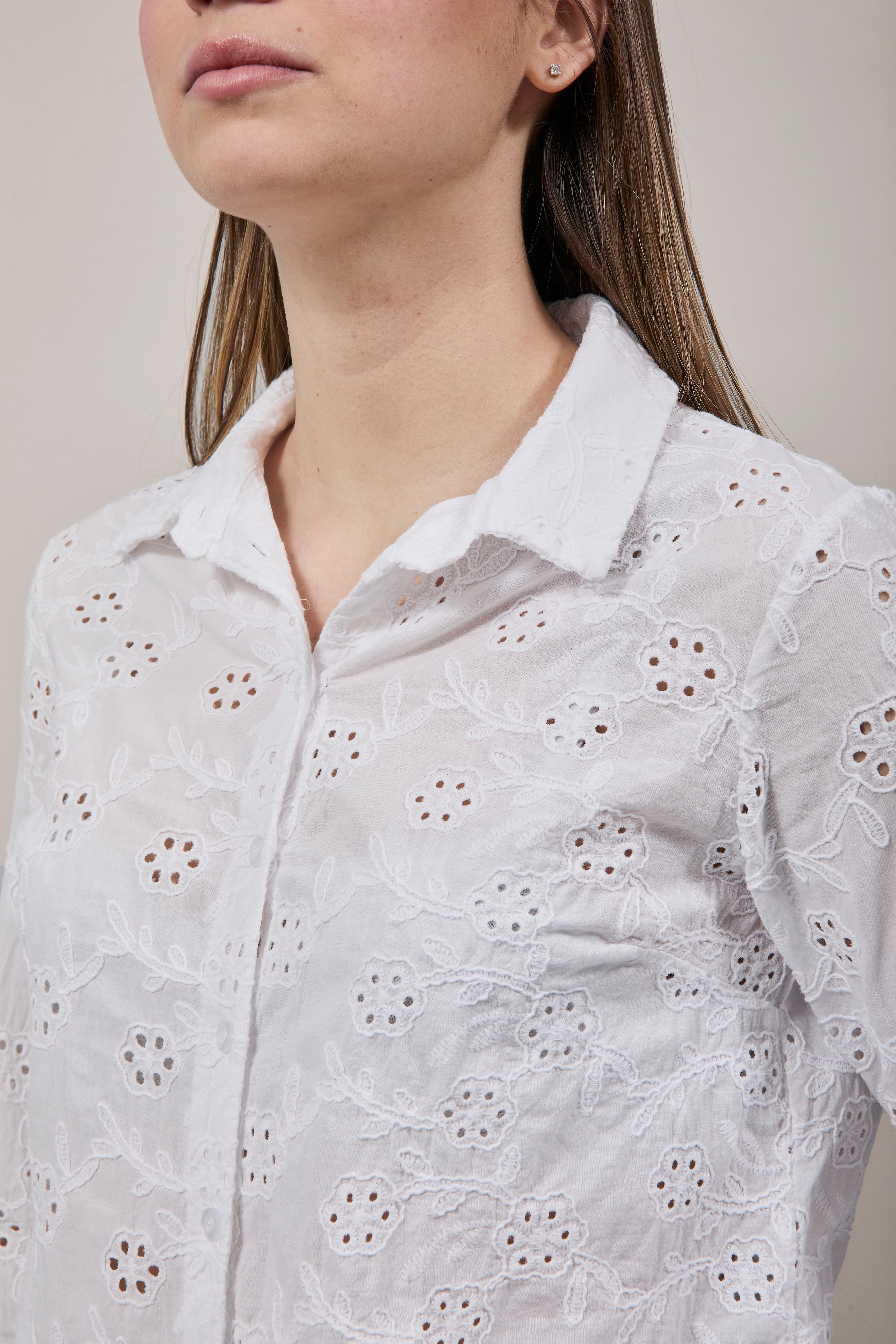 Camicia Lokita San gallo Bianca