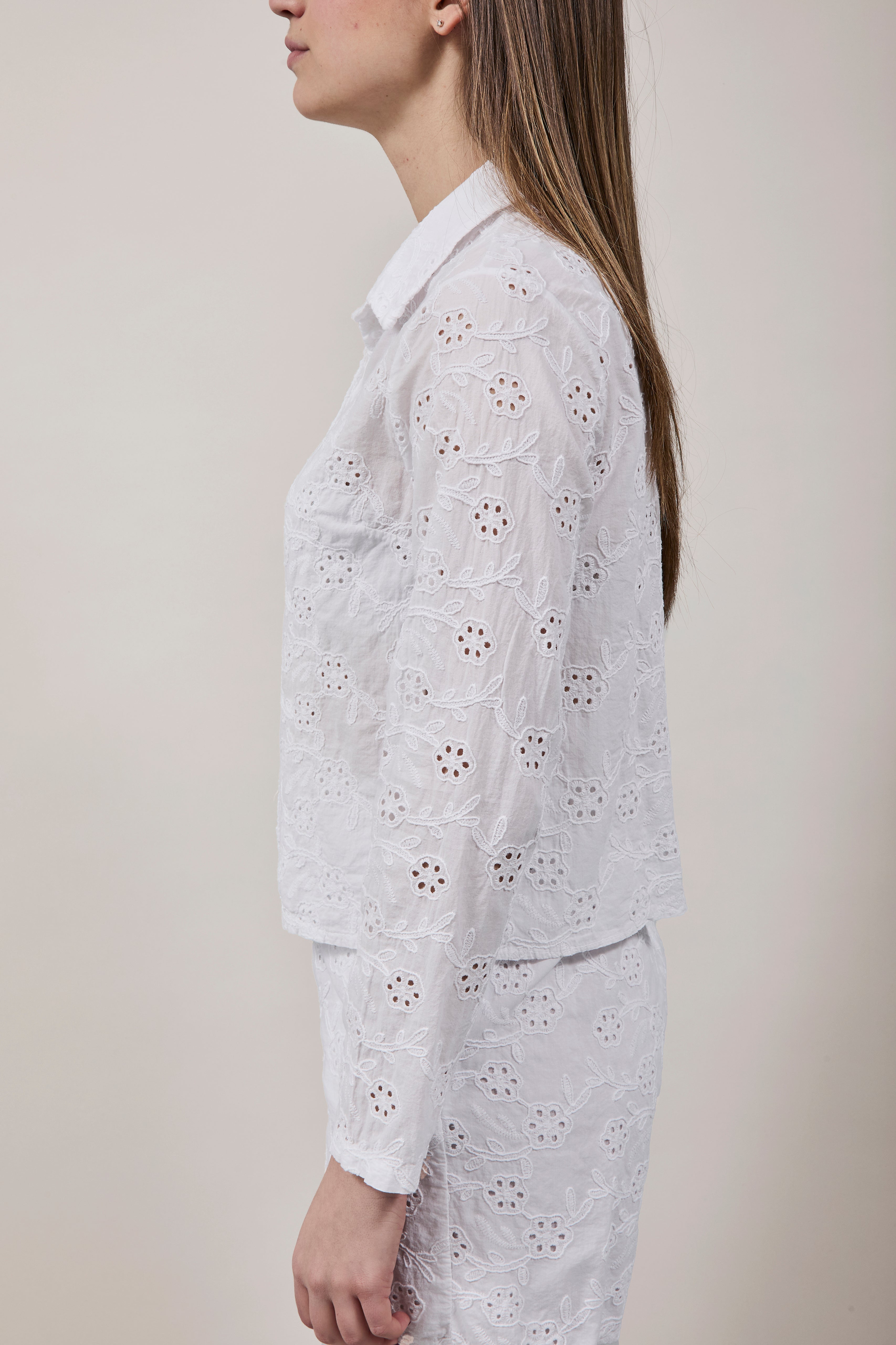 Camicia Lokita San gallo Bianca