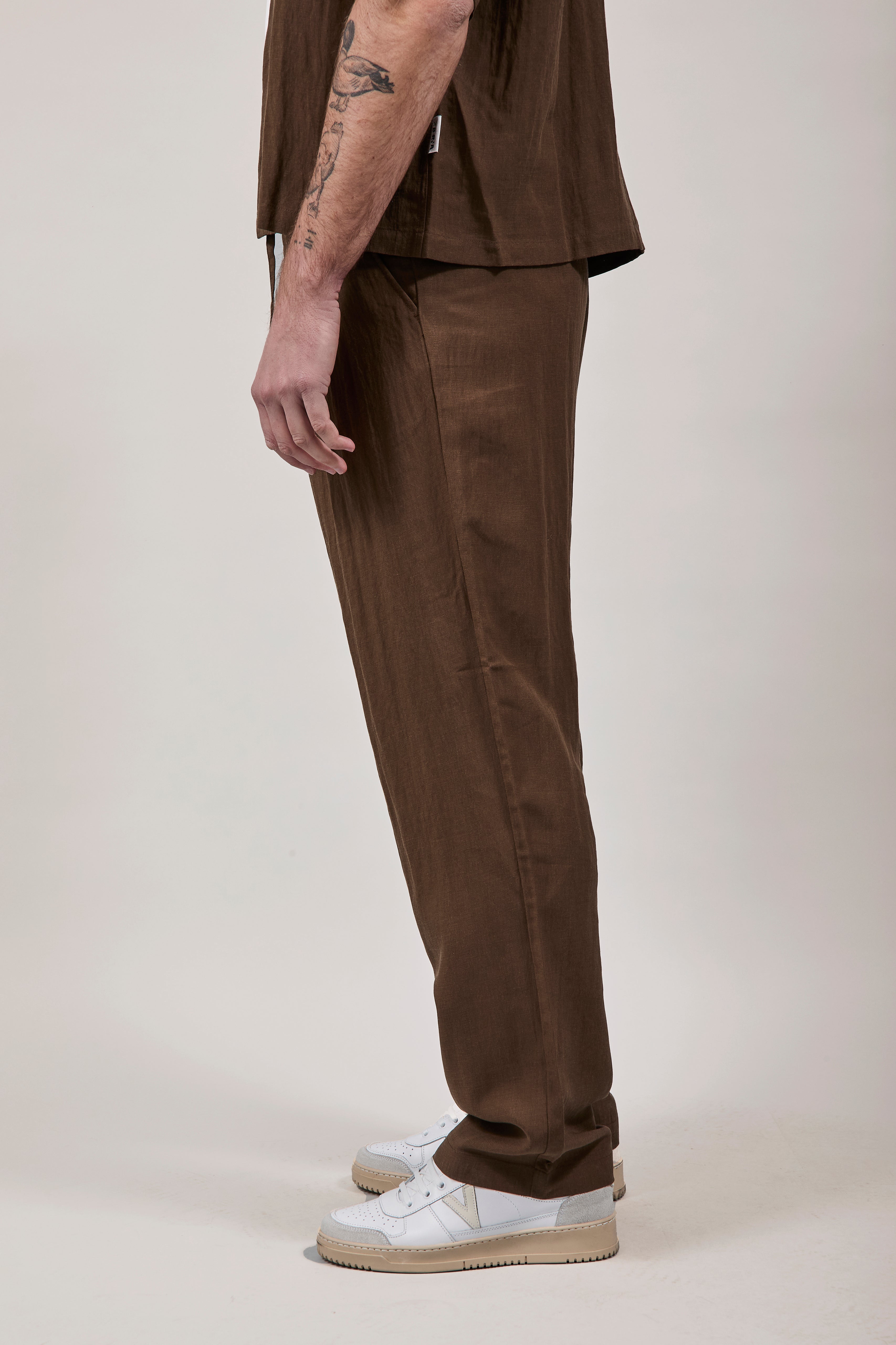 Pantalone Berna Tencel 102 Moro