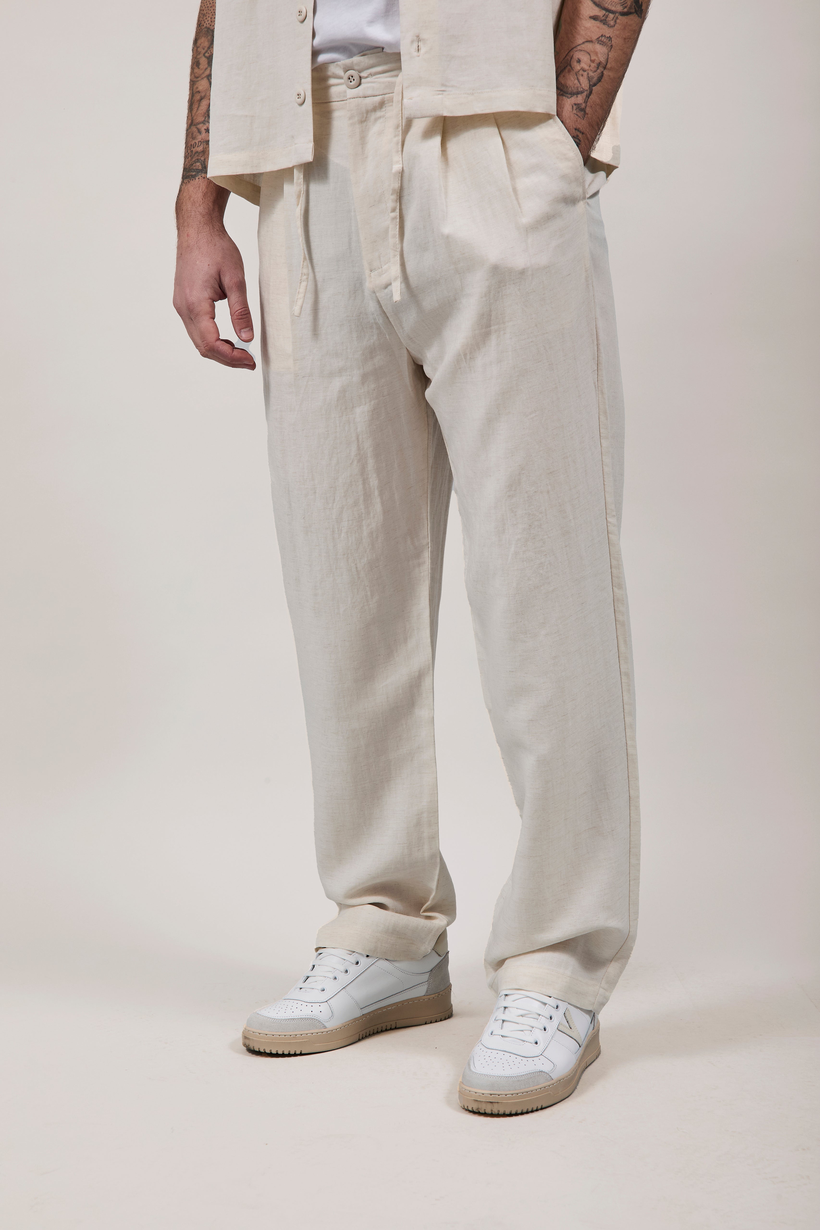 Pantalone Berna Tencel 102 Panna
