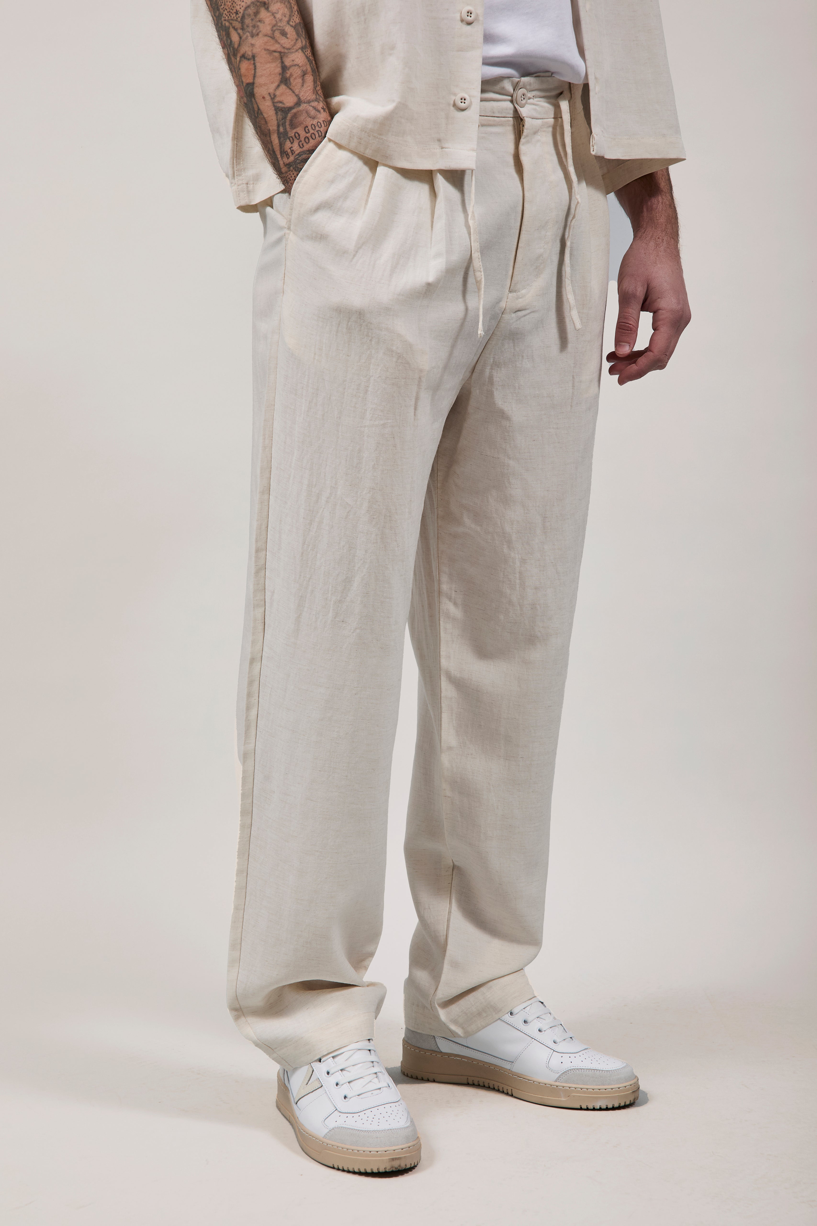 Pantalone Berna Tencel 102 Panna