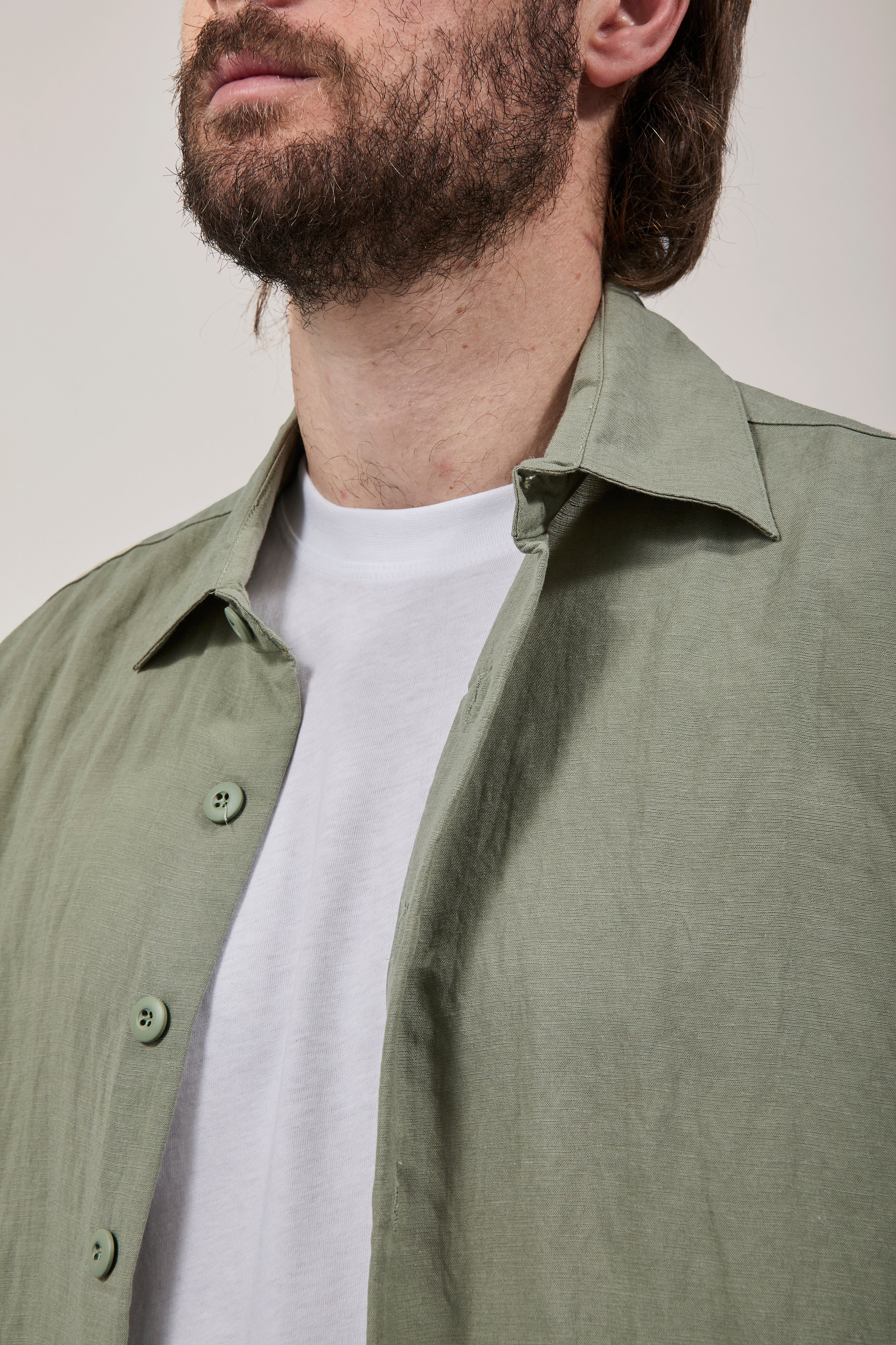 Camicia Crop Berna Tencel 102 Salvia