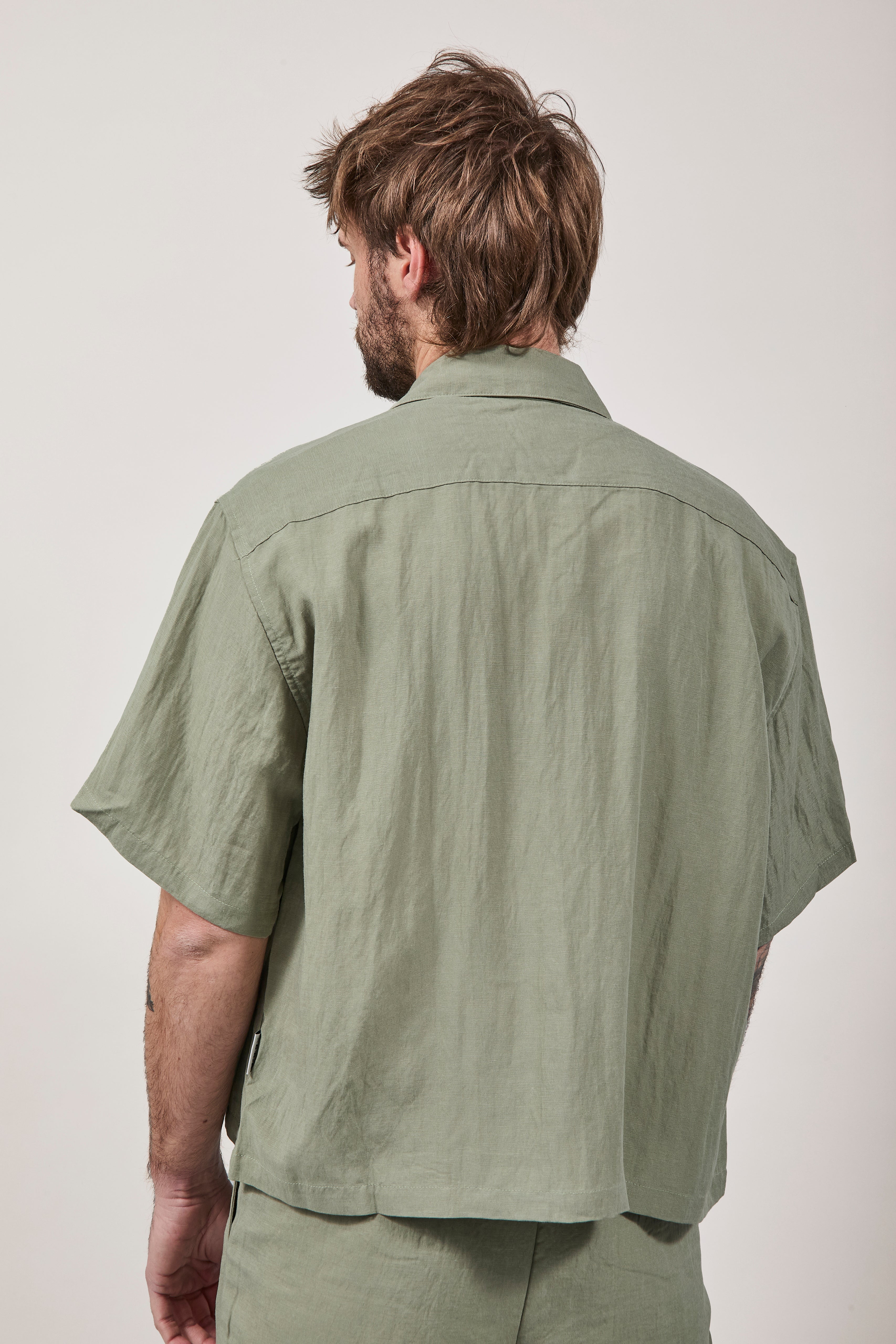 Camicia Crop Berna Tencel 102 Salvia