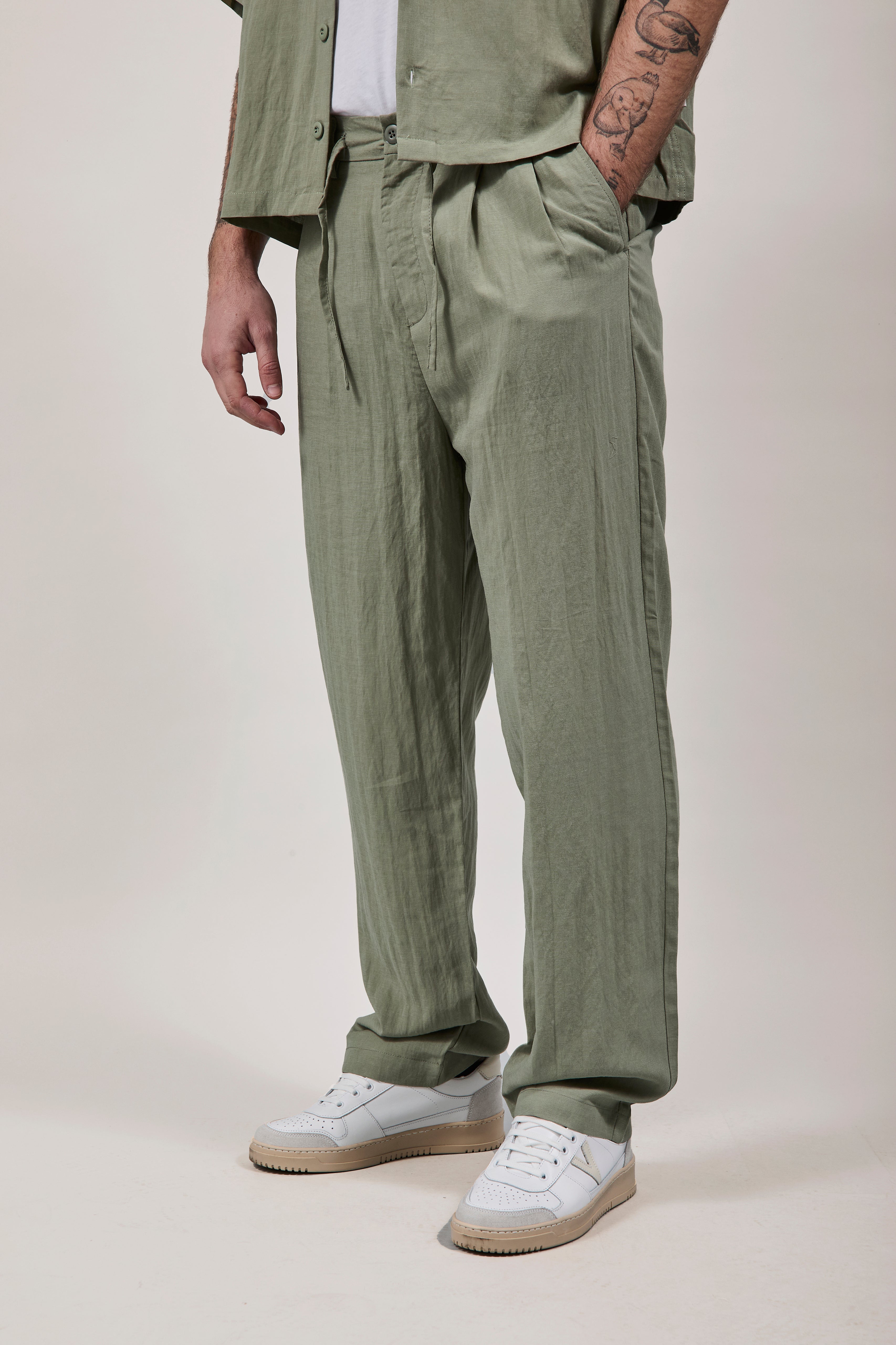 Pantalone Berna Tencel 102 Salvia