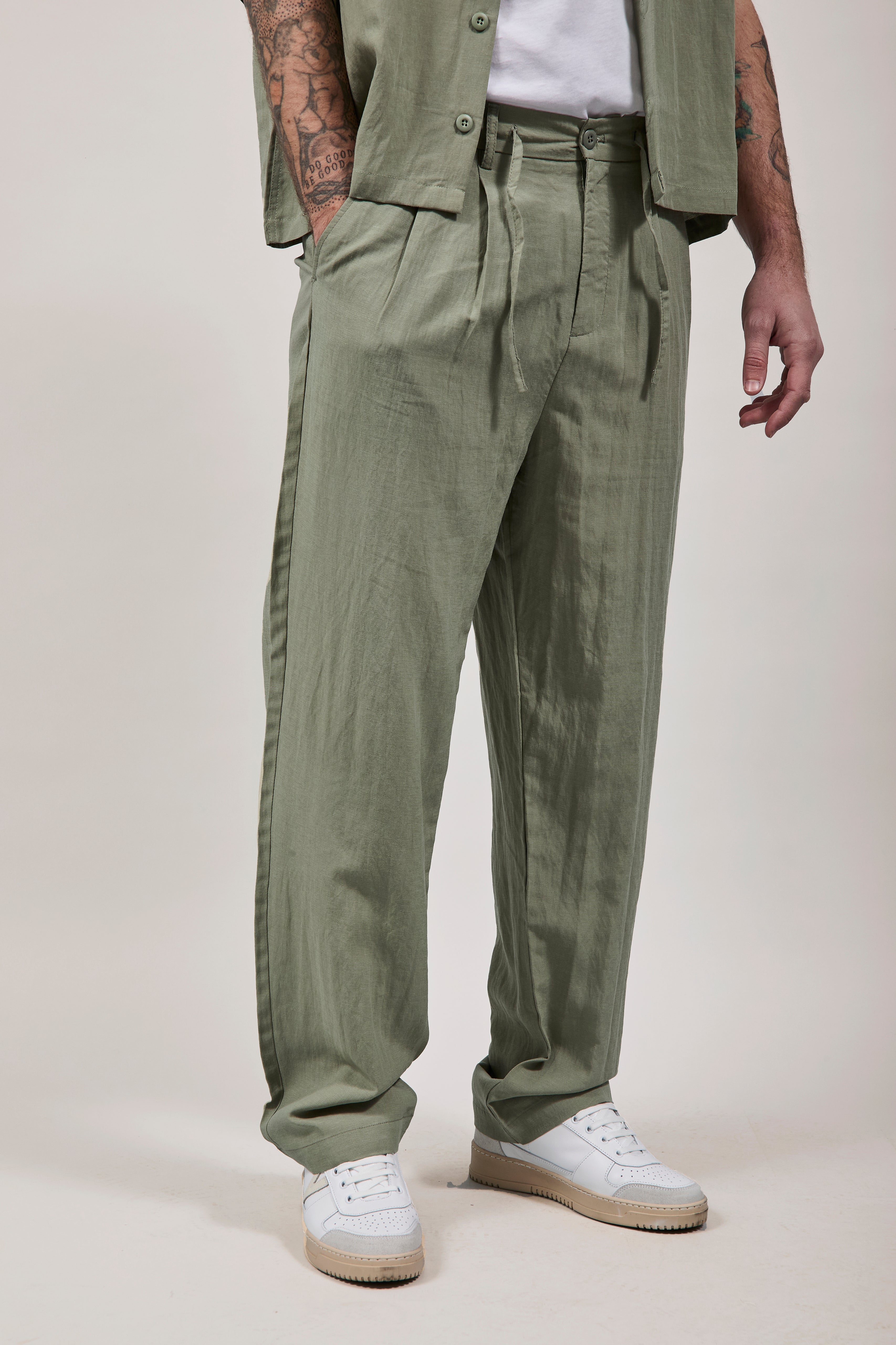 Pantalone Berna Tencel 102 Salvia