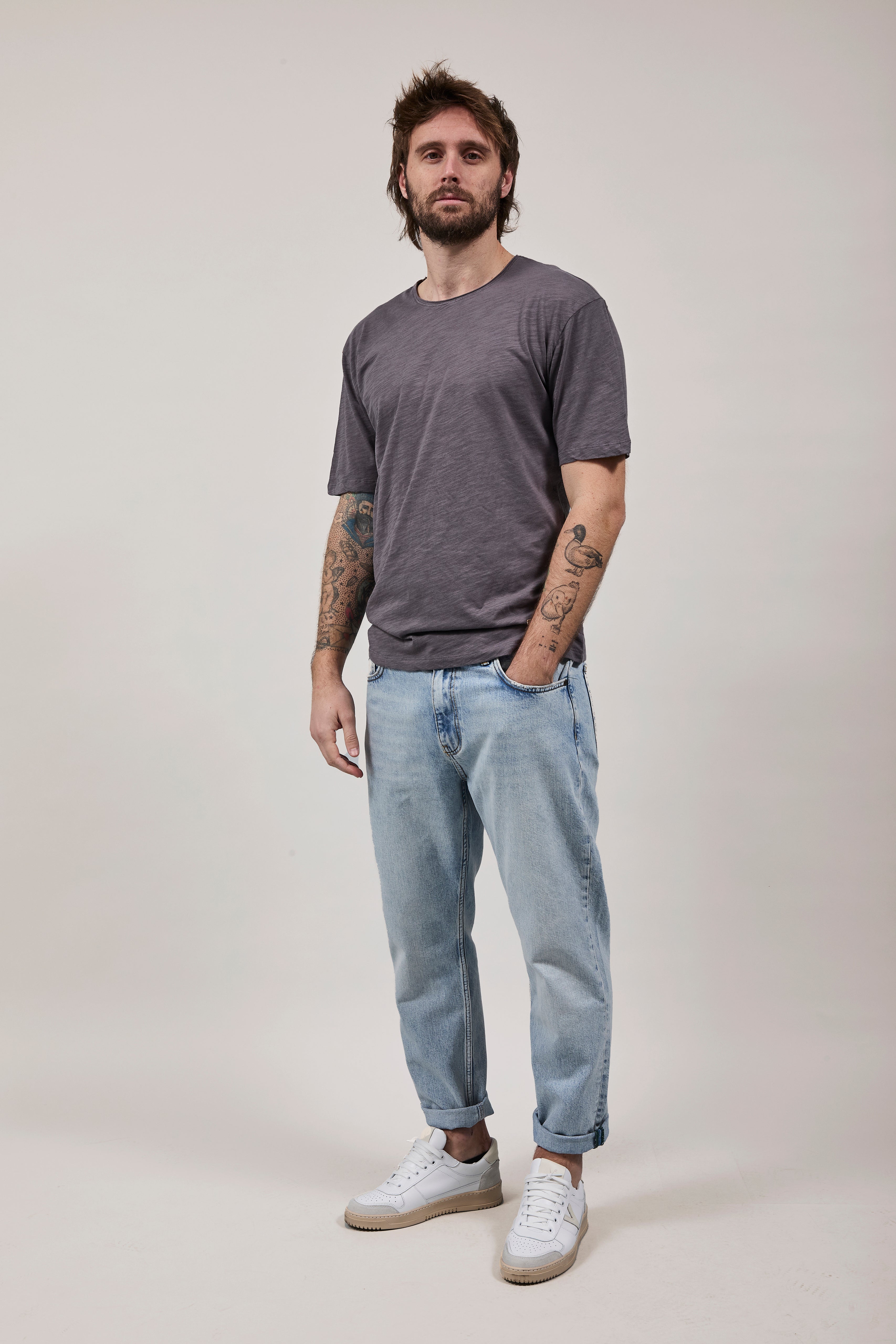 T-Shirt Gianni Lupo 1053 Grigio Scuro