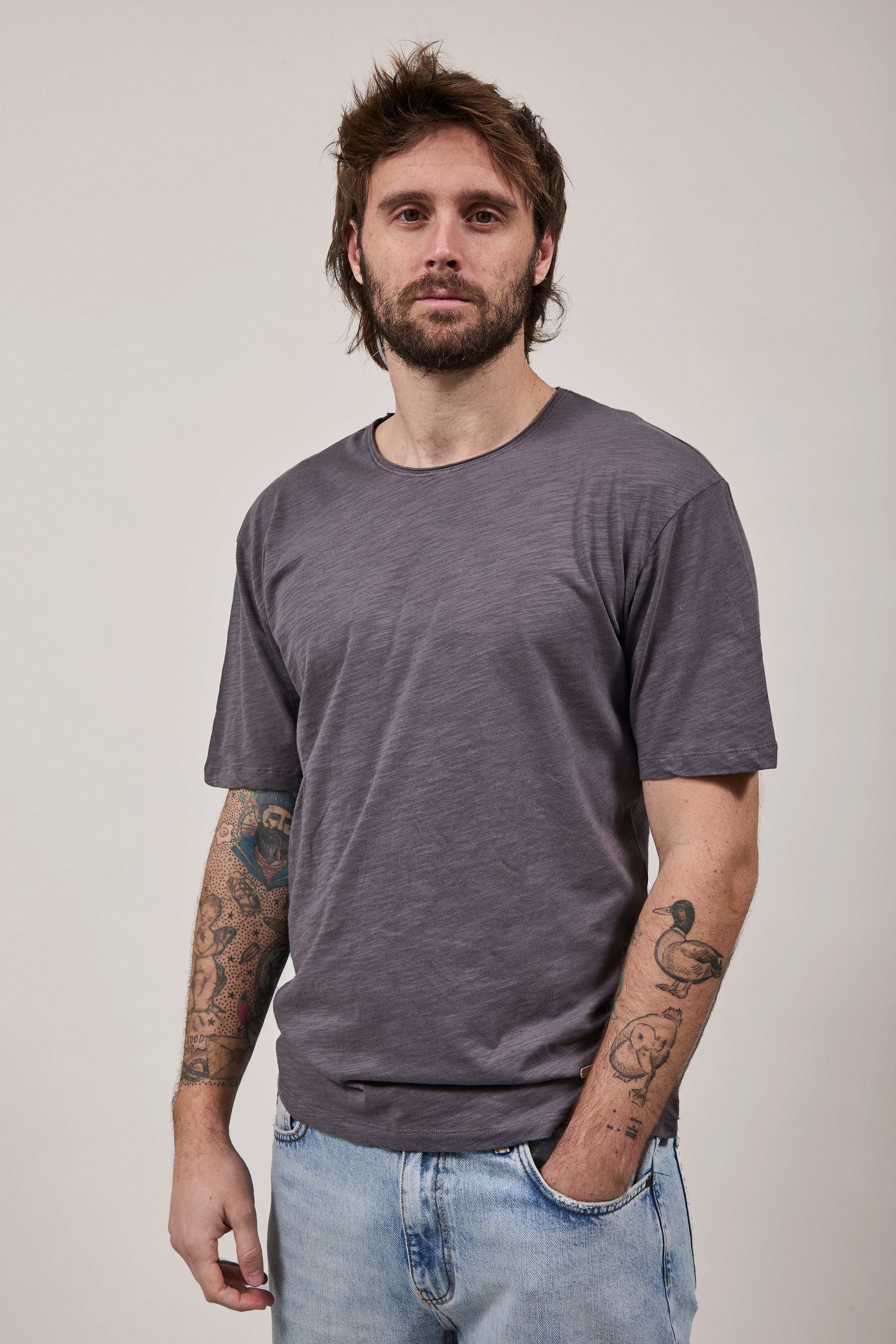 T-Shirt Gianni Lupo 1053 Grigio Scuro