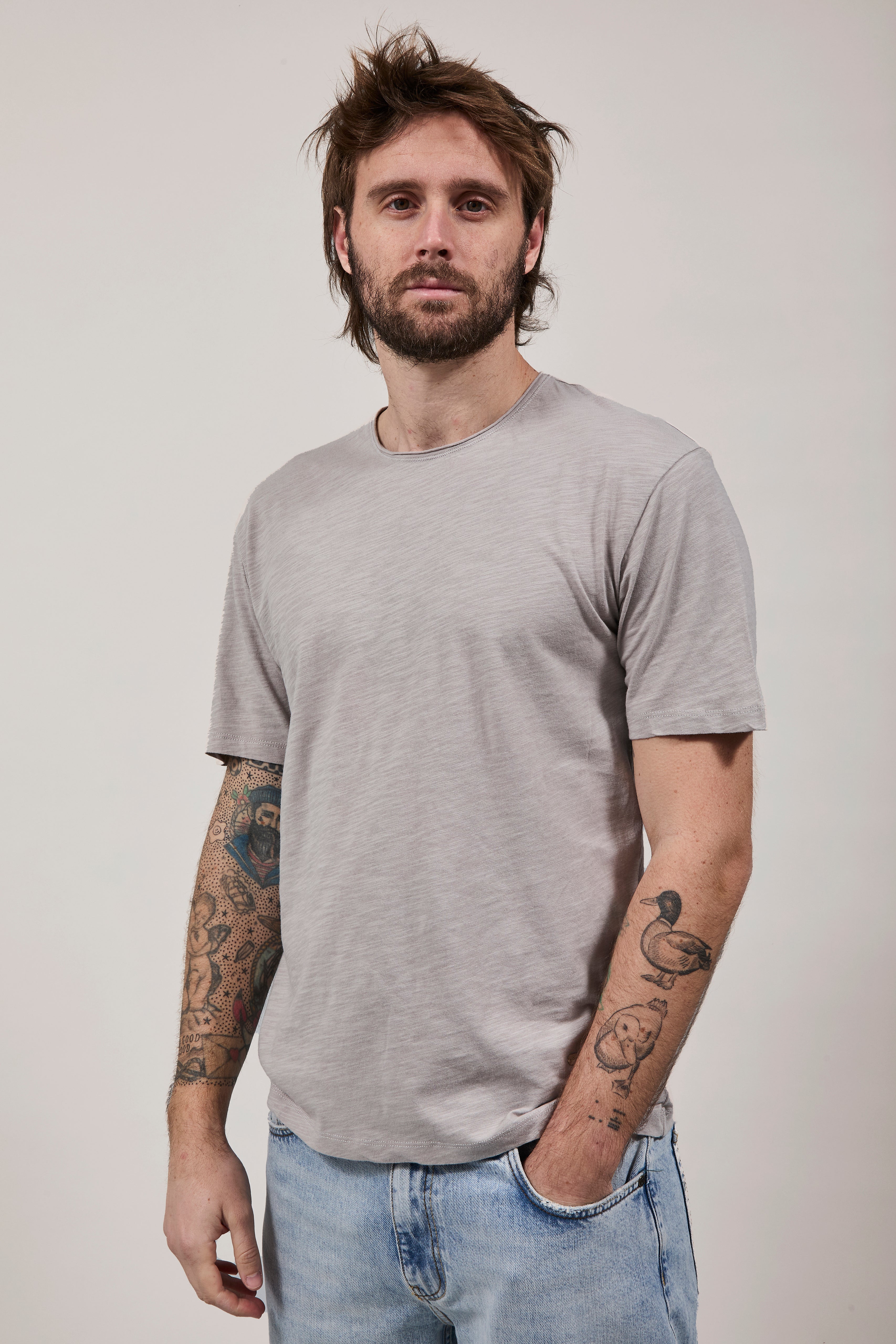 T-Shirt Gianni Lupo 1053 Grigio Chiaro