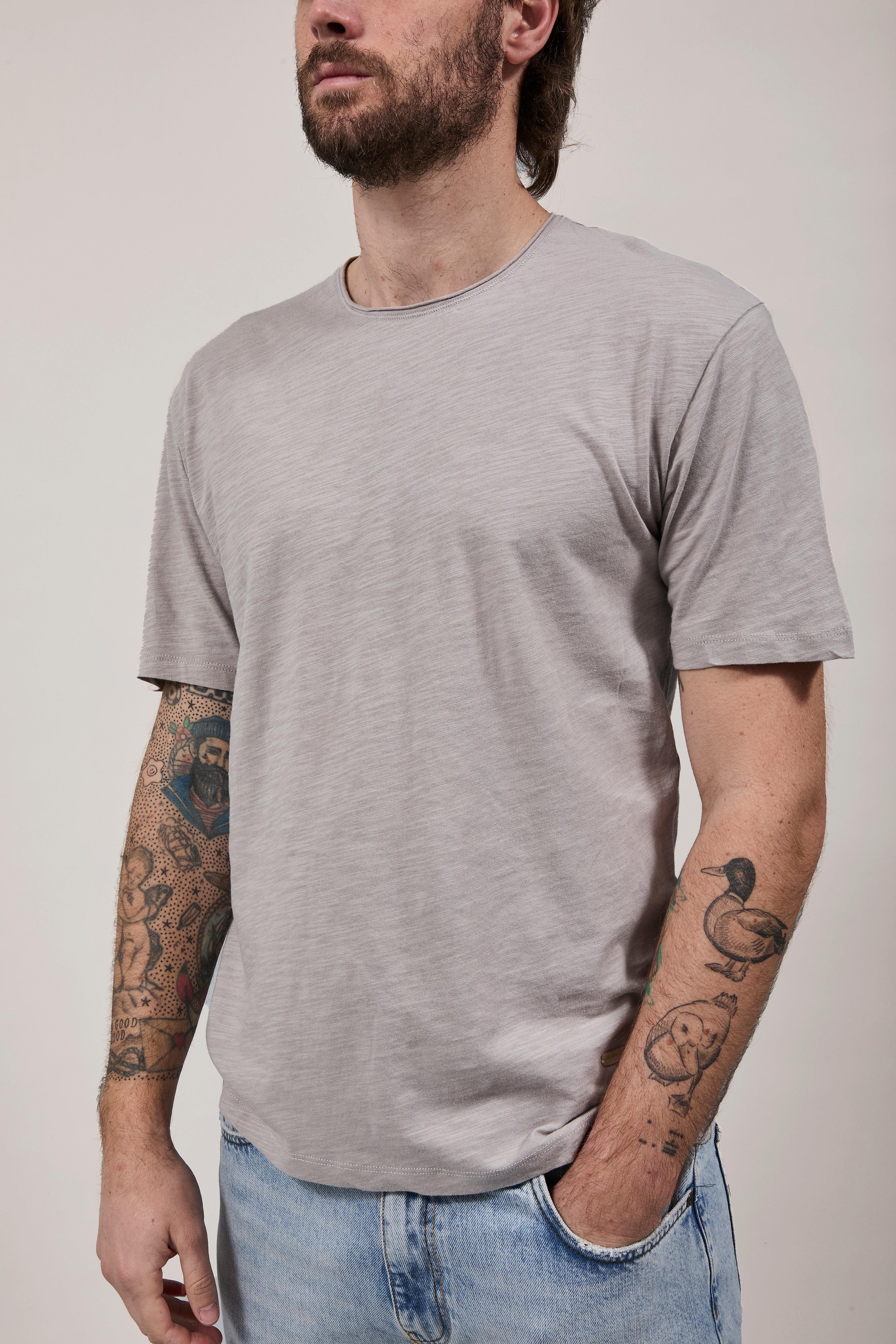 T-Shirt Gianni Lupo 1053 Grigio Chiaro