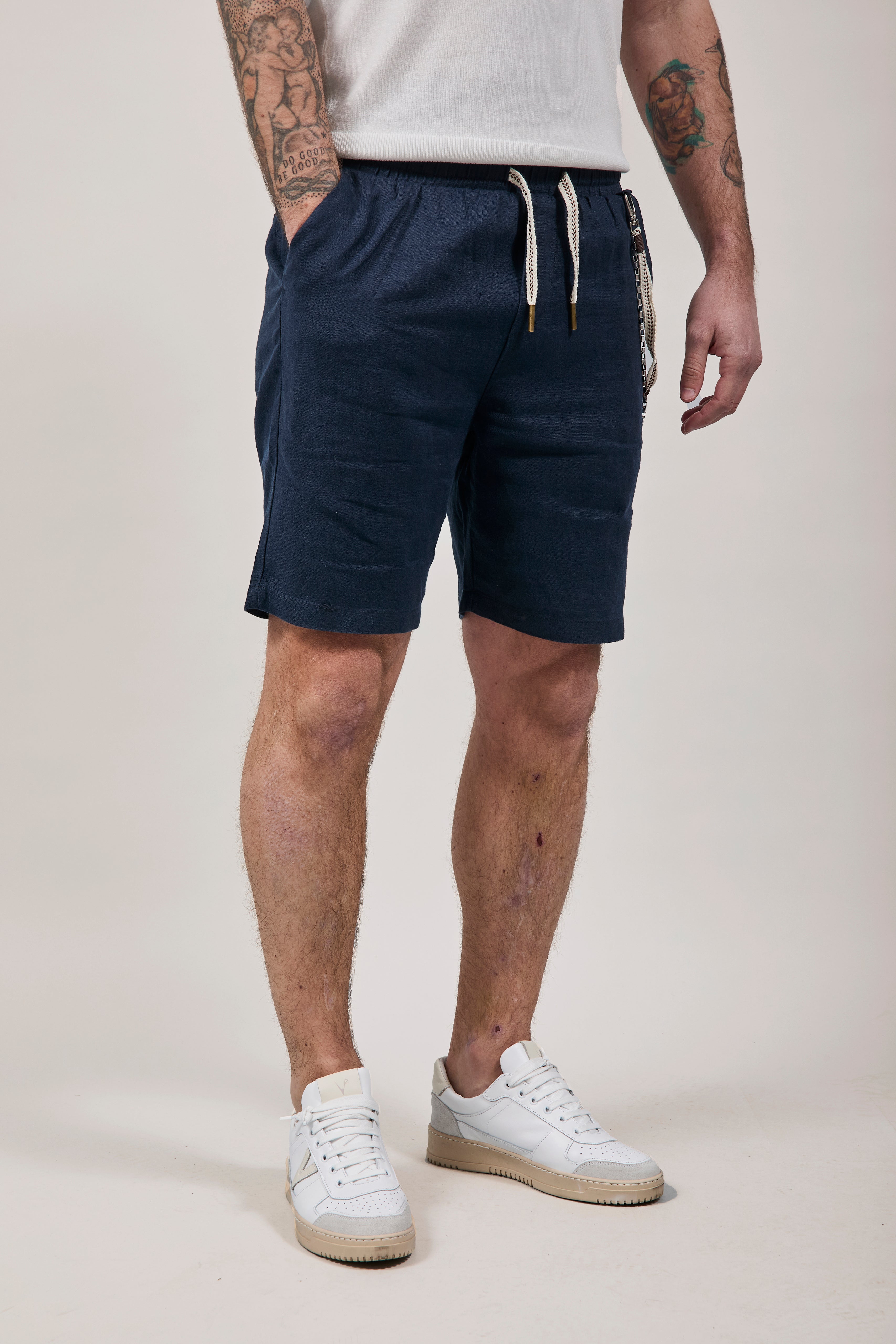 Bermuda Gianni Lupo Lino 3269 Blu